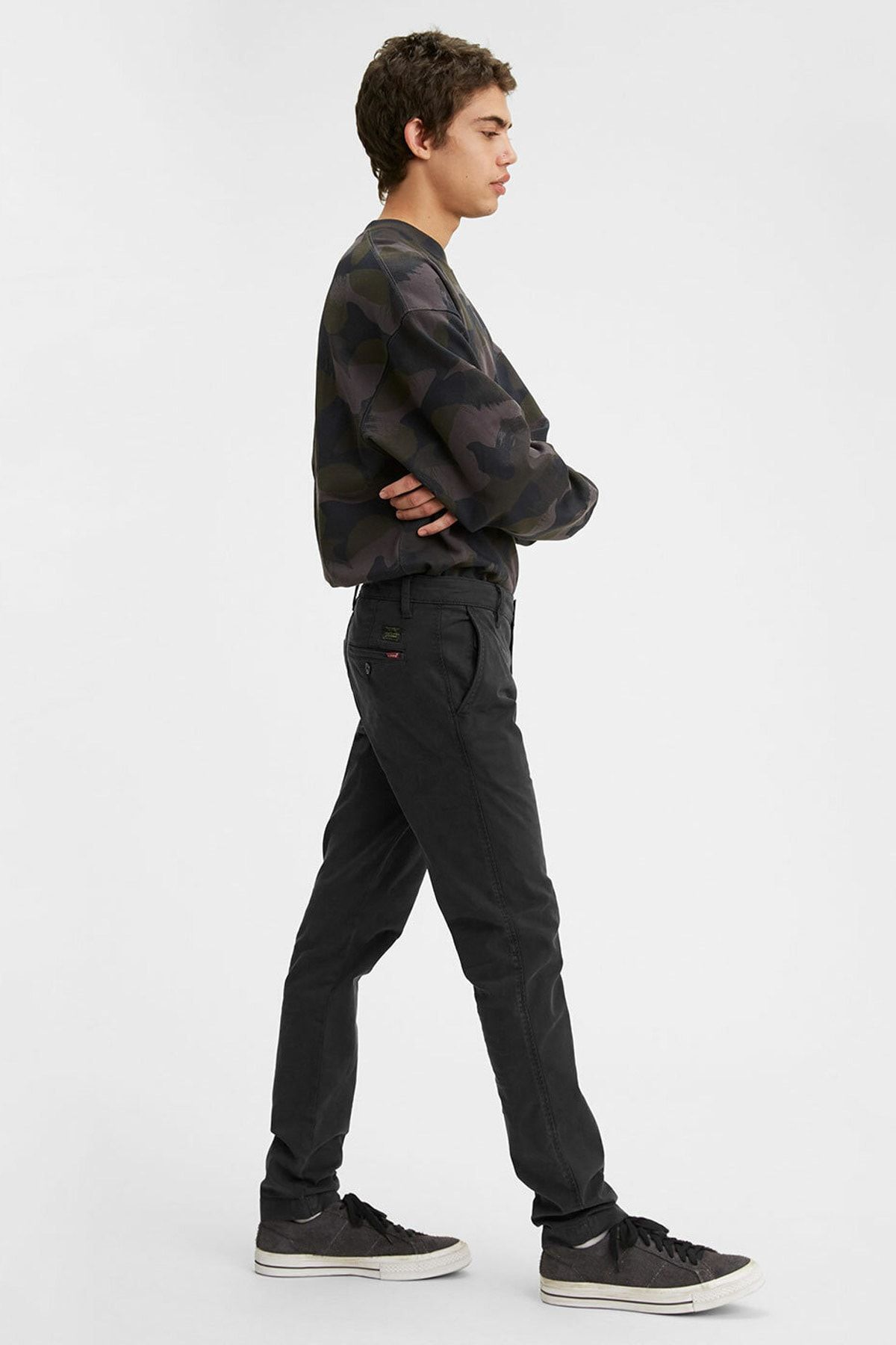 شلوار جین مشکی مردانه xx chino slim fit سیاه معدنی Levi's