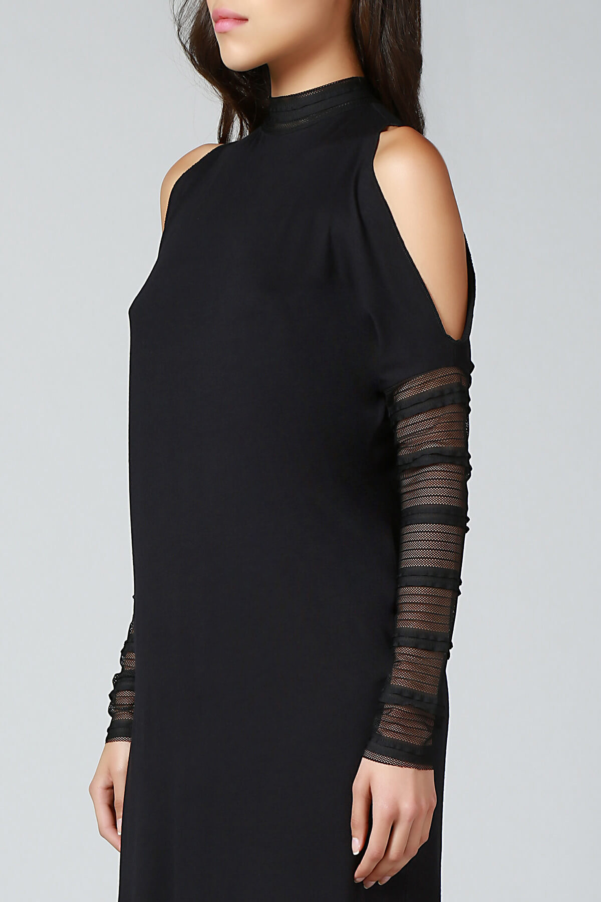 Quincey-Rochie de damă neagră cu umeri EB2486 3