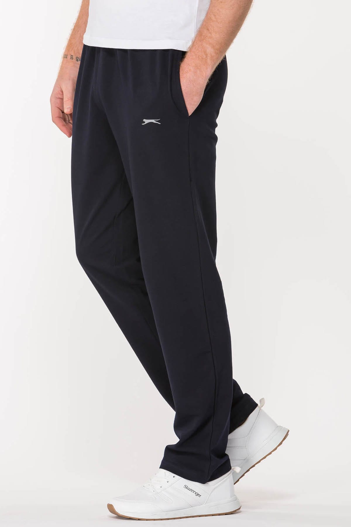 شلوار ورزشی اسلازنگر مردانه پنبه ای آبی سرمه ای   Regular/رگولار     Daily/روزانه | Slazenger ST19PE003 TR - تصویر 5