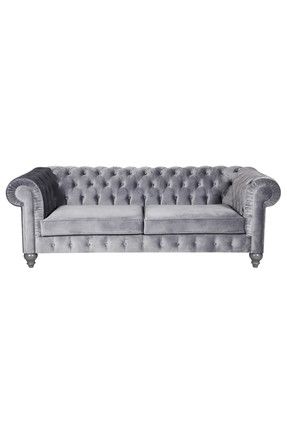 New Grey Chesterfield 230X90X80 CM MB3A147