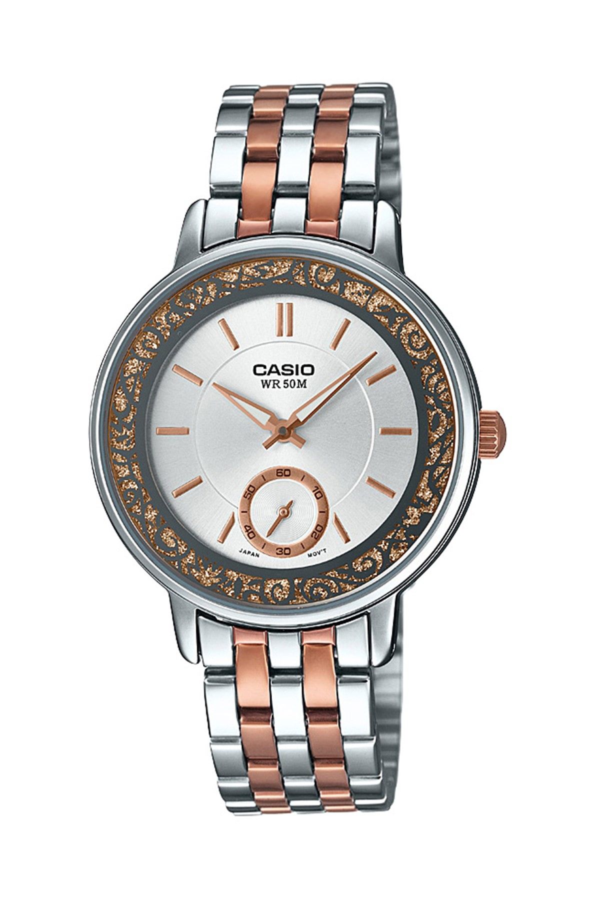 Casio-ساعة يد نسائية LTP-E408RG-7AVDF 1