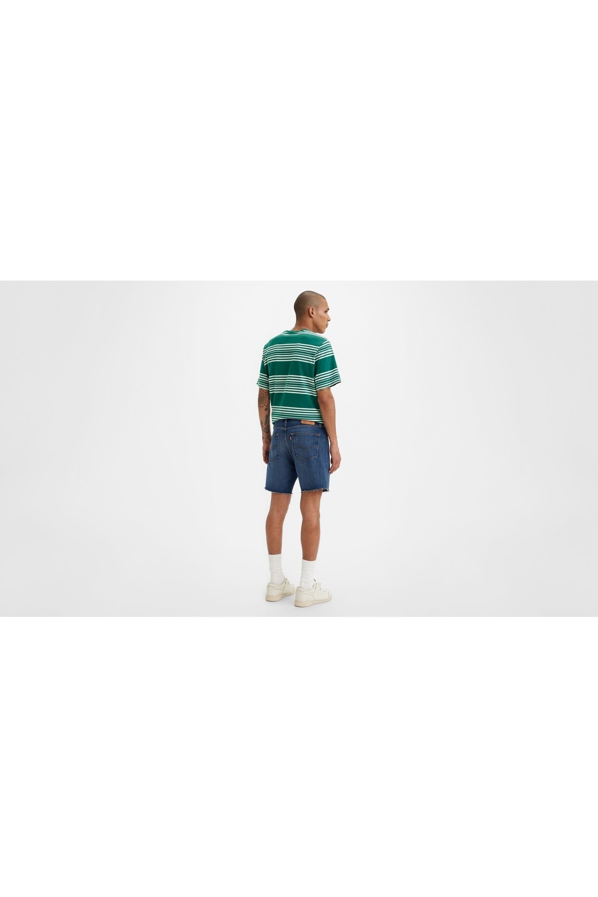 شلوارک برمودا لیوایز مردانه جین آبی سرمه ای  راسته  فاق نرمال     | Levi's 8522100530 - تصویر 3