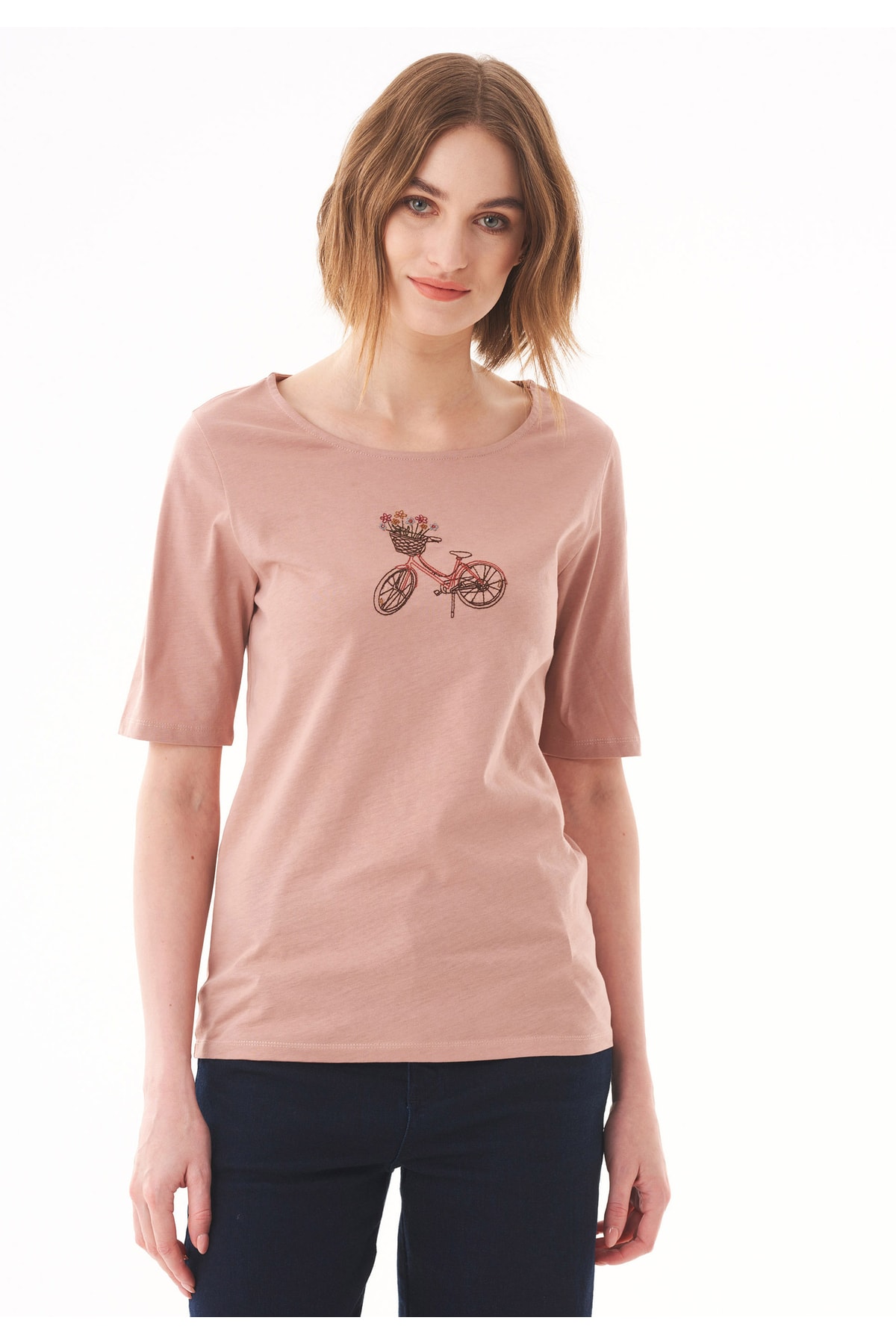 ORGANICATION T-Shirt Rosa Figurbetont