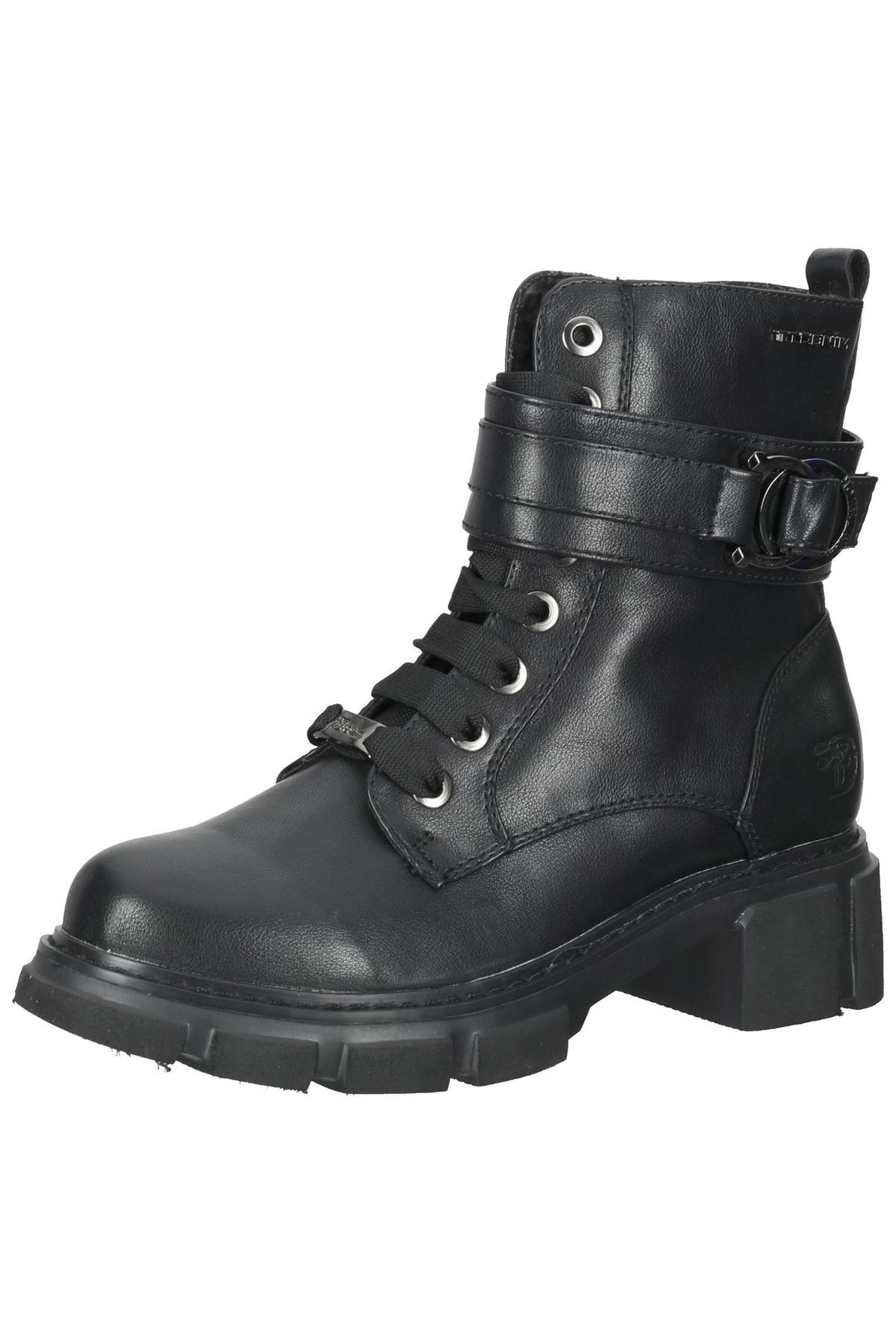 Tom Tailor Stiefelette Schwarz Blockabsatz Fast ausverkauft