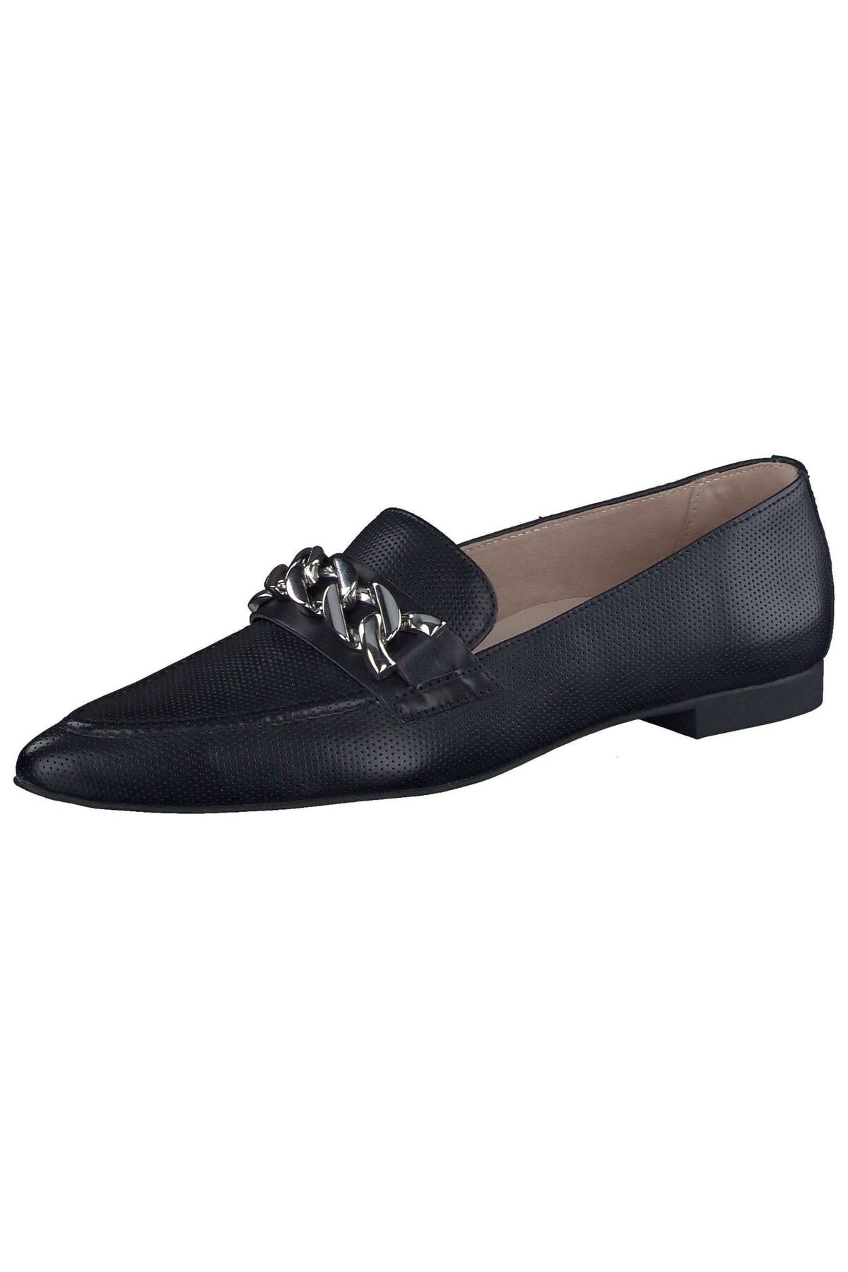 Paul Green Flacher Schuh Blau Blockabsatz Fast ausverkauft