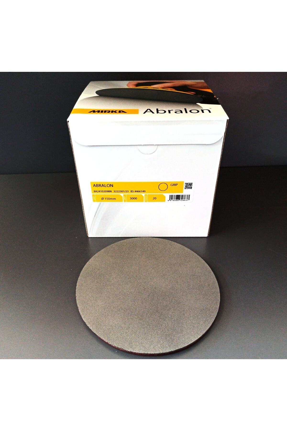 MİRKA Zımpara Epoksi Reçine Tekne Mobilya Abralon Serisi 3000 Kum Cırtlı 150 Mm 20 Adet
