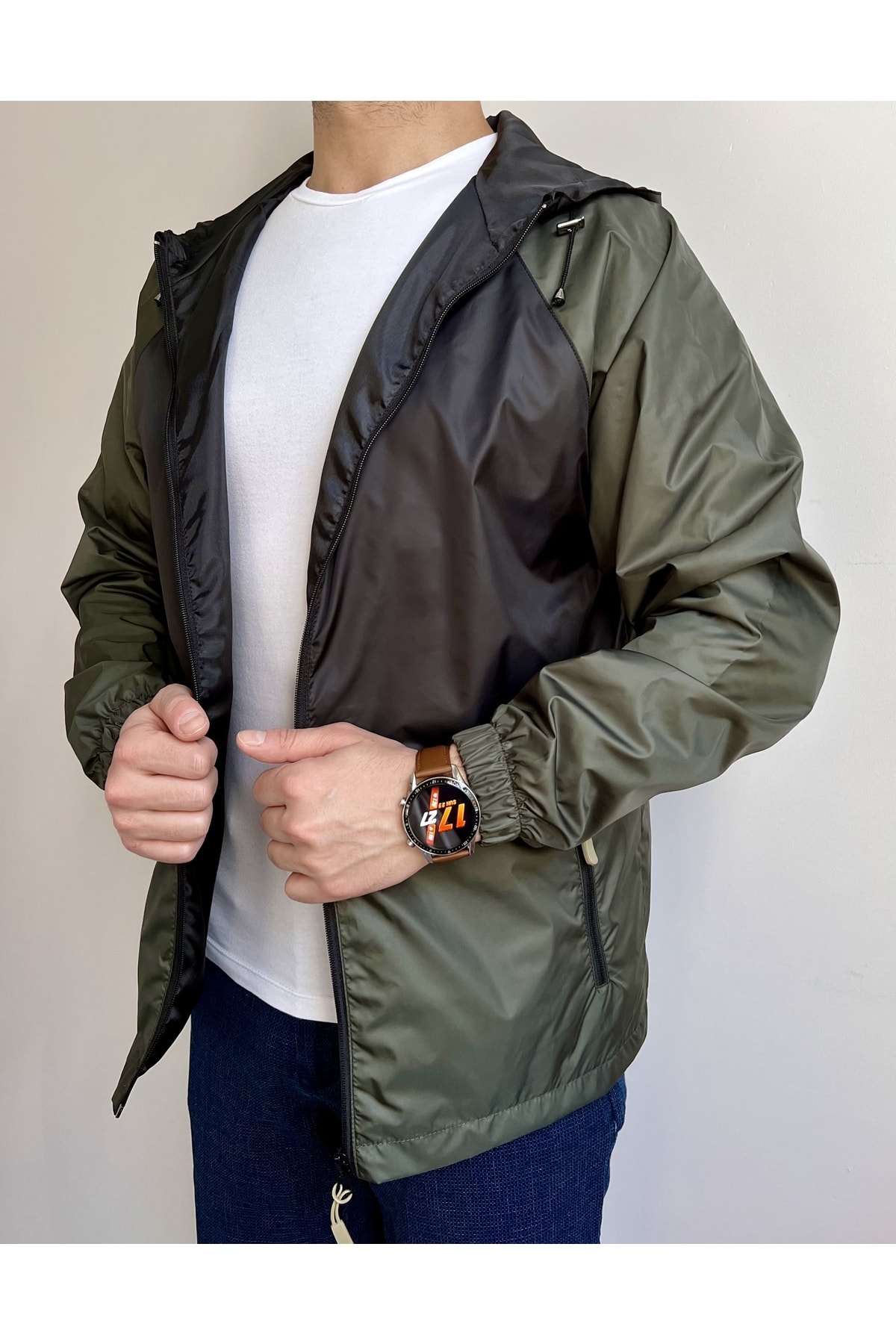 ALYA GİYİM  Kapüşonlu Yağmurluk - Görsel 2