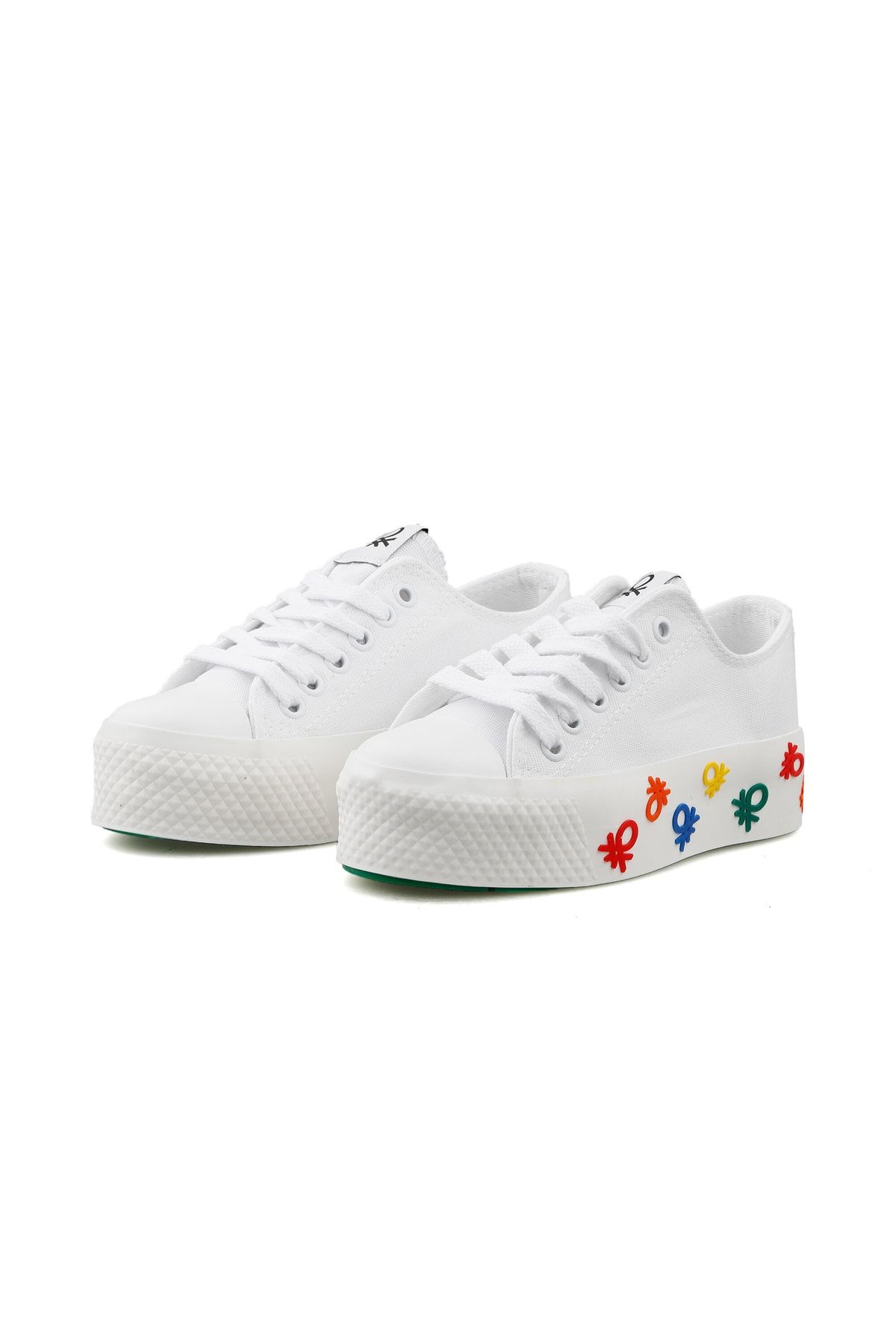 United Colors of Benetton-Bn 30940 White Women's Casual Shoes Bn-30940 3