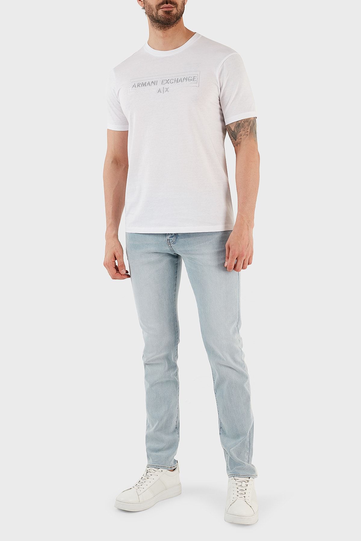 Armani Exchange J13 Cotton Normal Waist Slim Fit Skinny Leg Jeans