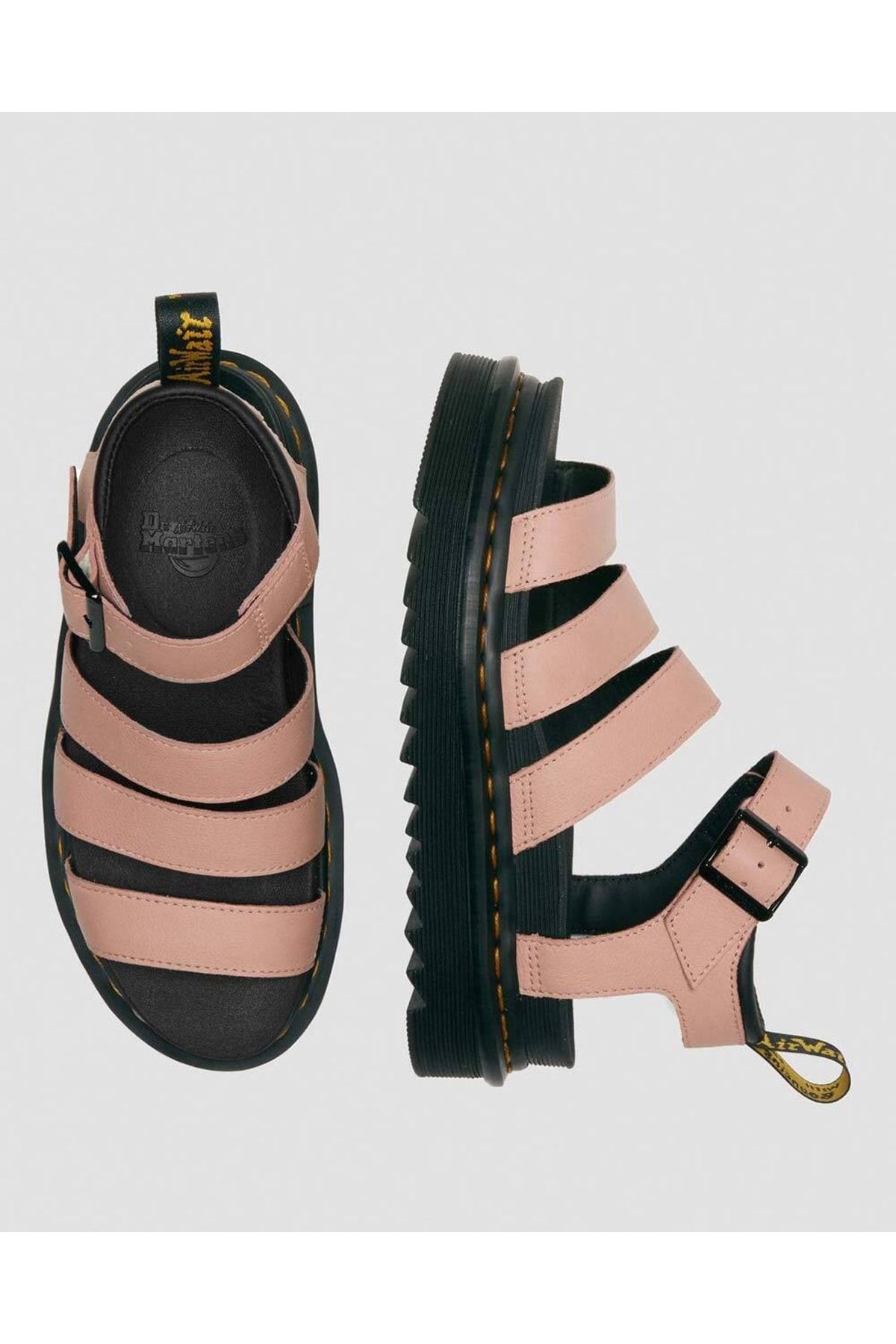 Dr martens pink sandals best sale