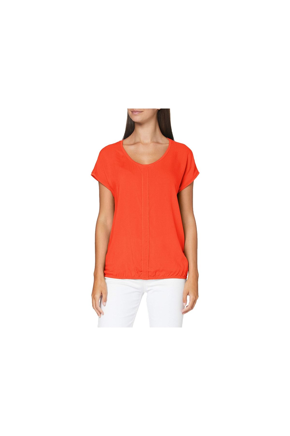 CECILIE COPENHAGEN T-Shirt Orange Regular Fit Fast ausverkauft