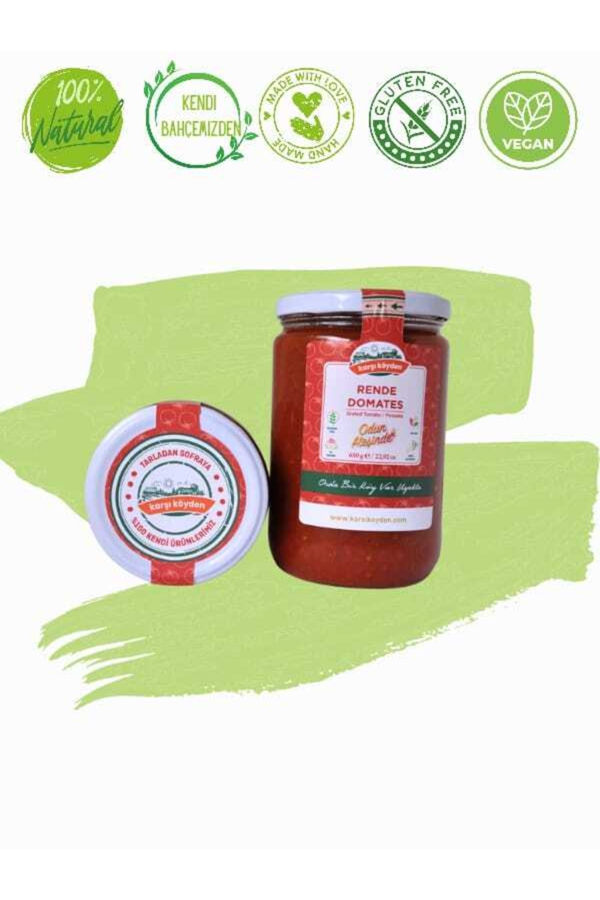 Karşı Köyden Rende Domates Sosu, Tomato Sauce, Passata, Odun Ateşinde Kaynatma