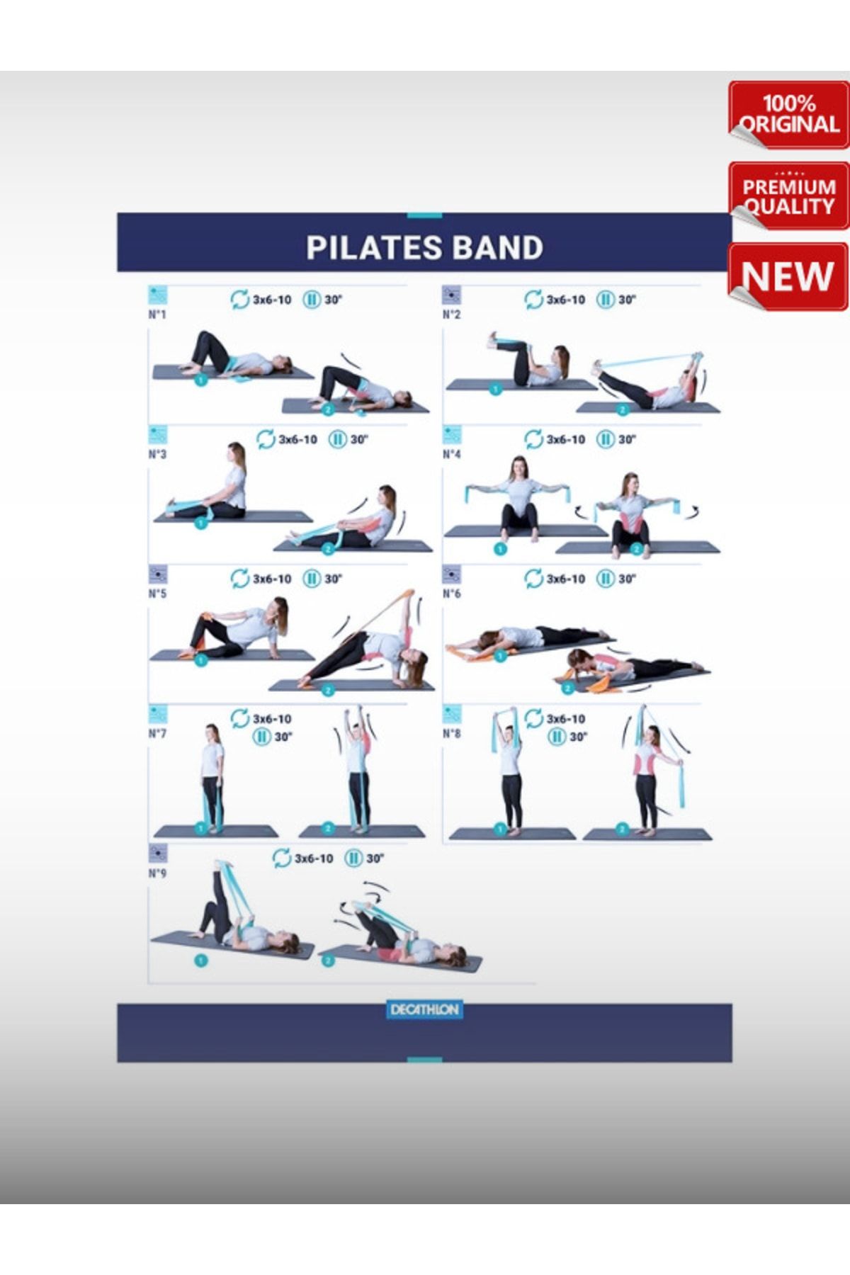 OverPazar Gmb Domyos Pilates Band 2 Kg Easy Level Rubber