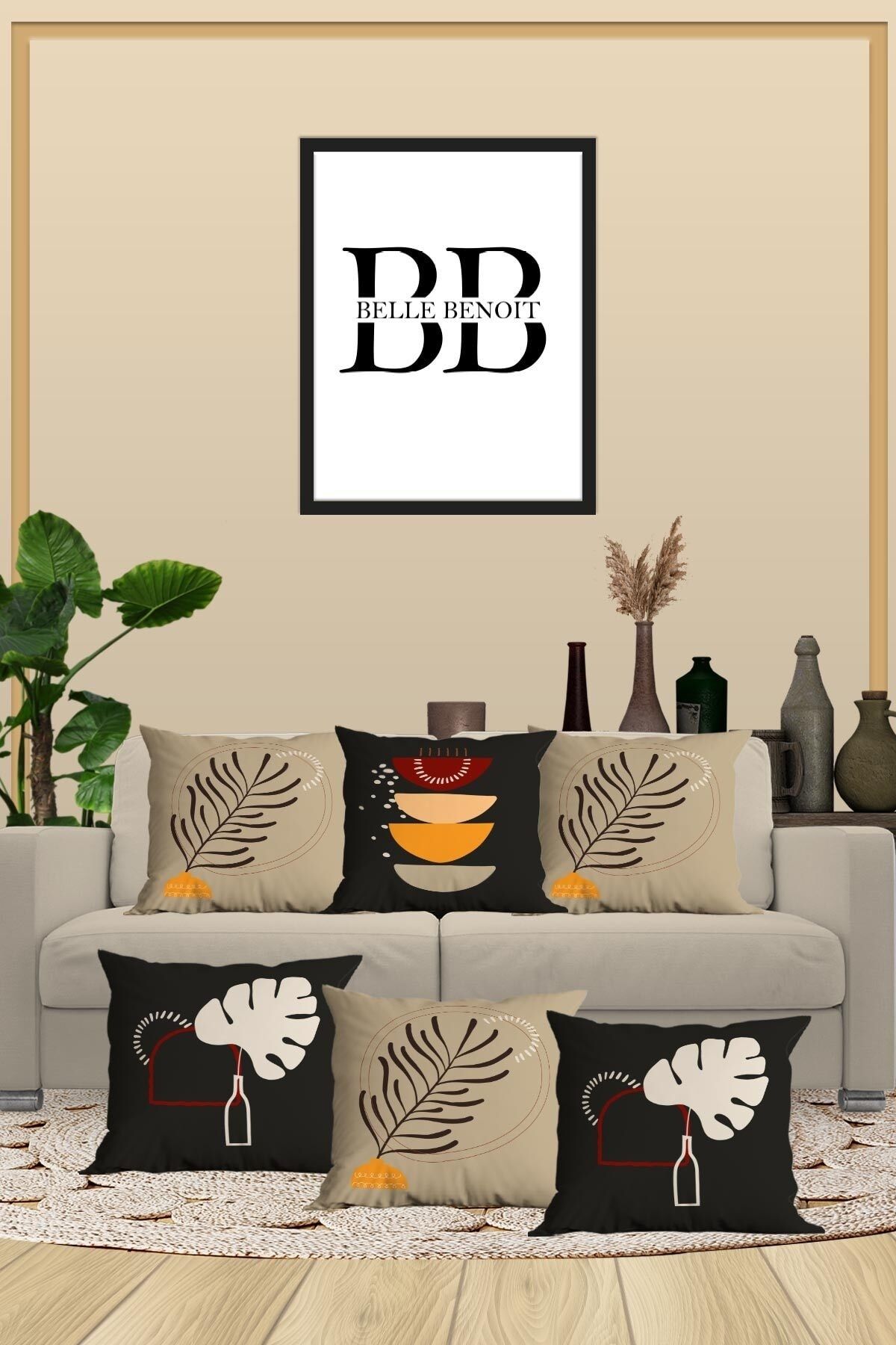 Belle Benoit Set of 6 Modern Design Digital Printed Gift