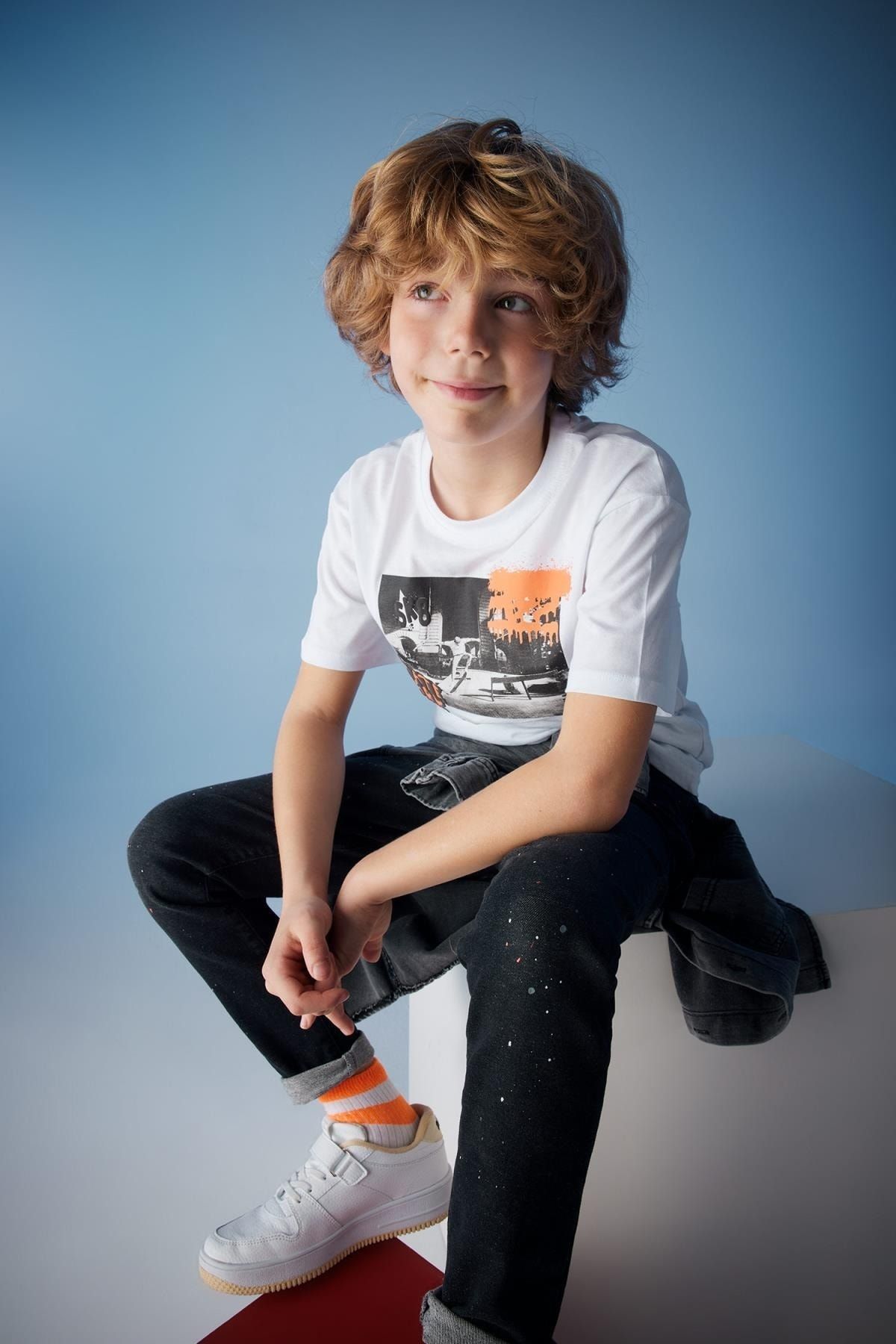 DeFacto T-Shirt Weiß Oversized YB5837