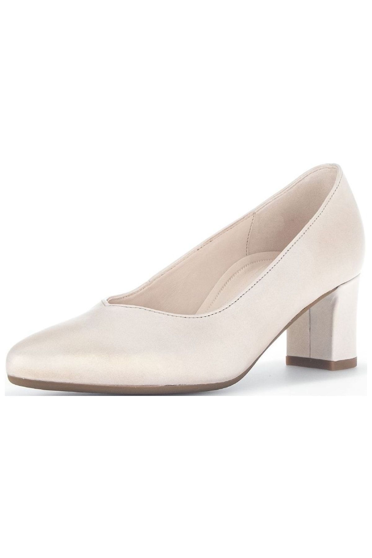 GABOR Pumps Beige Blockabsatz