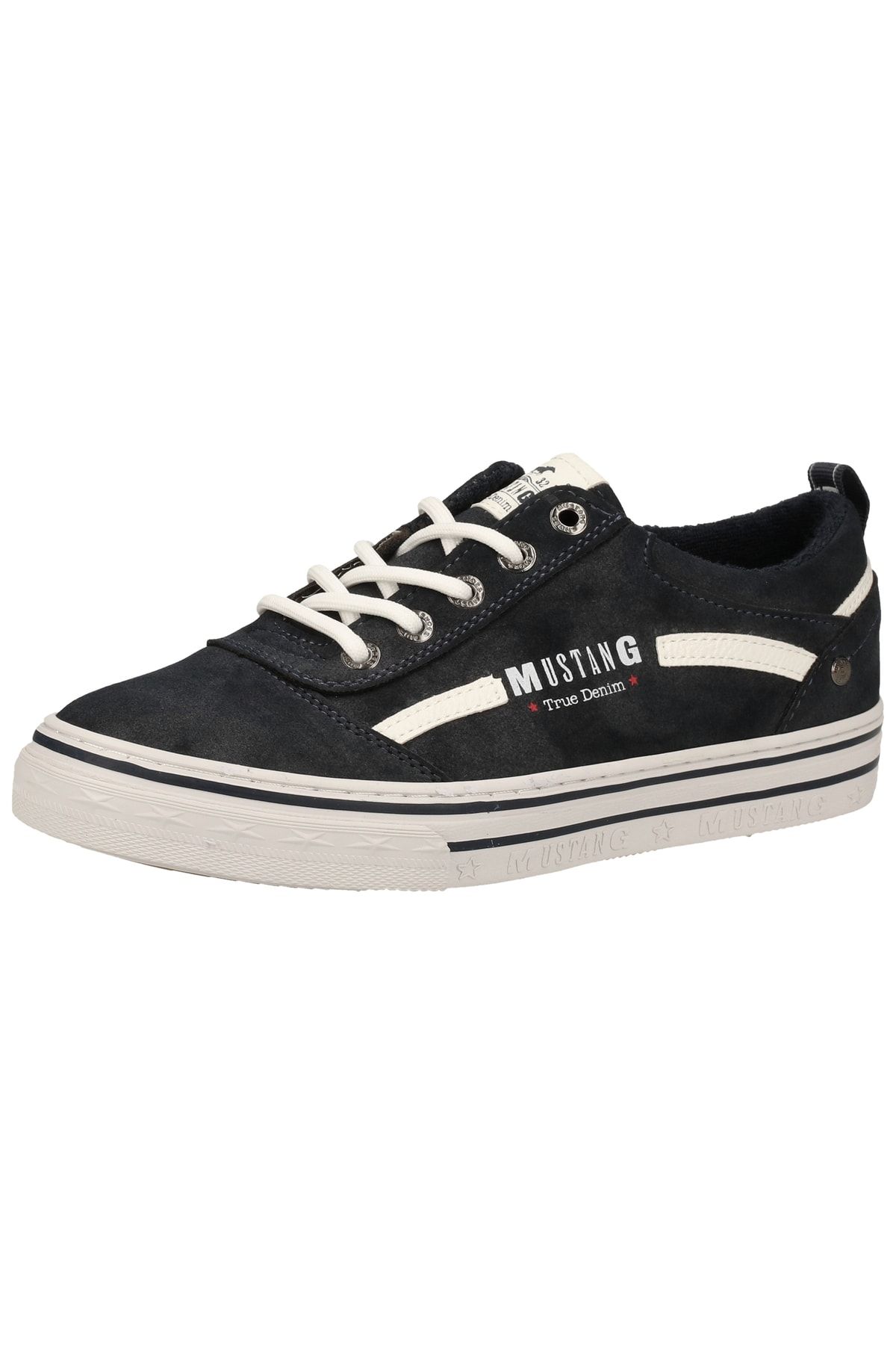 Mustang Sneaker Dunkelblau Flacher Absatz Fast ausverkauft