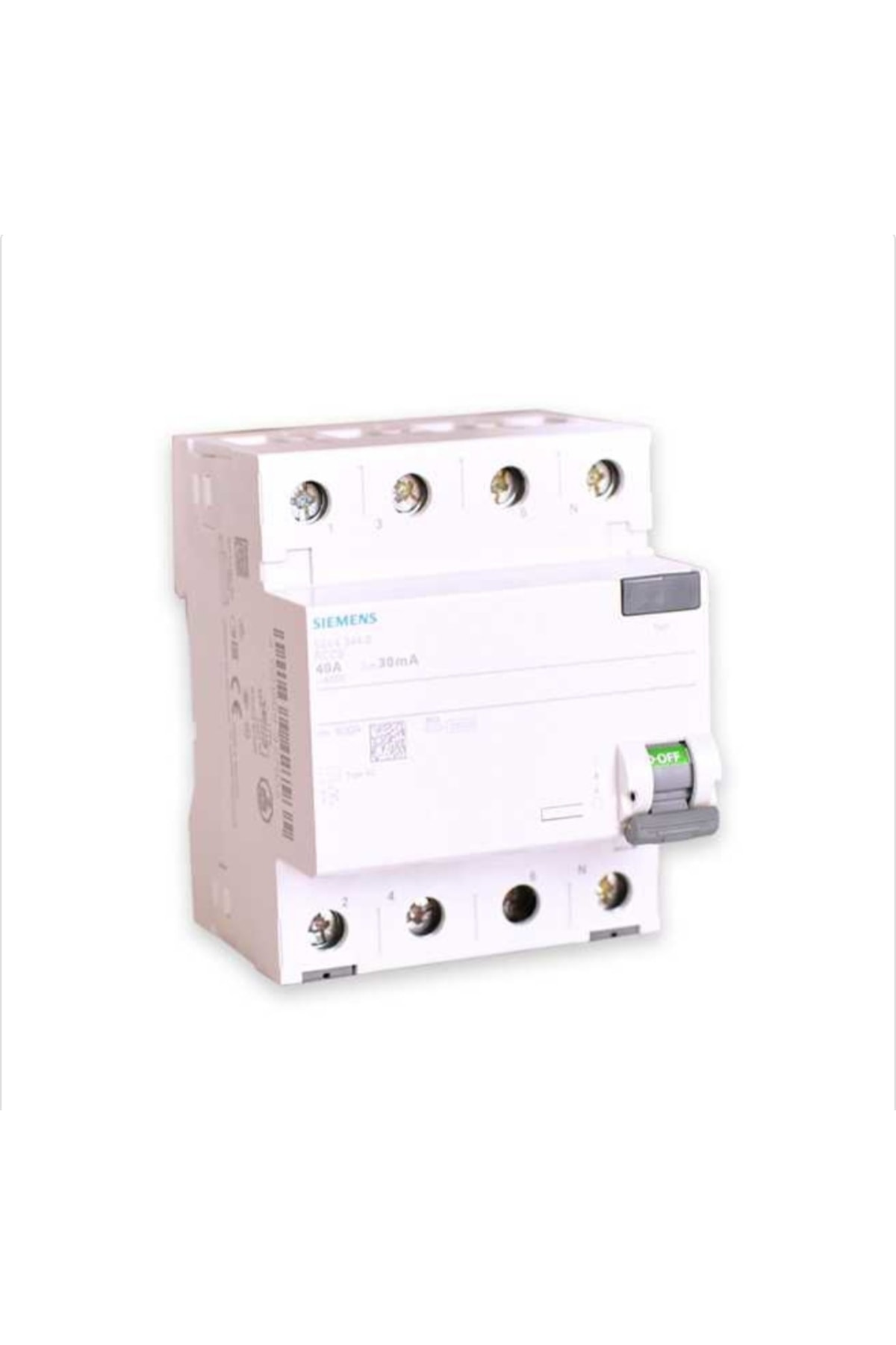 Siemens Trifaze 3x40a 30mA A tipi 5sv5344-6 Kaçak Akım Rölesi 4pol
