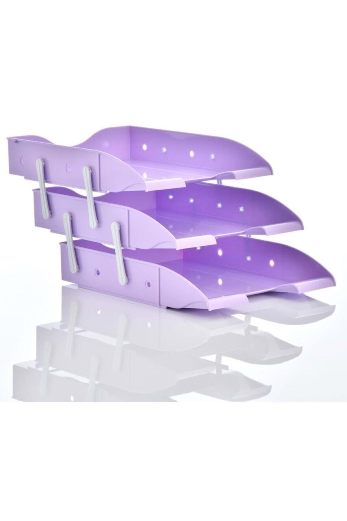 Ops-Document Shelf Movable Pastel Purple Triple 2