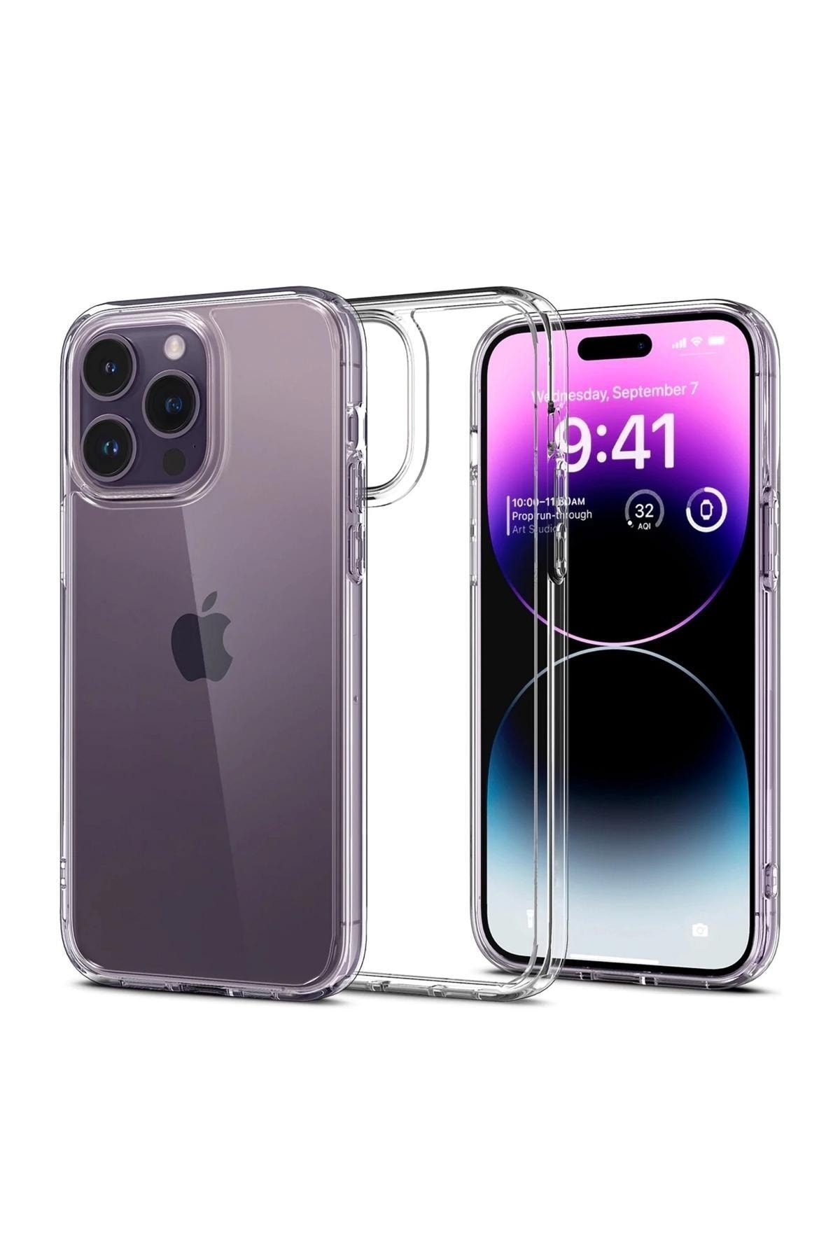 Iphone 14 Pro Compatible Transparent Silicone Phone Case No Yellowing Transparent Cover Case