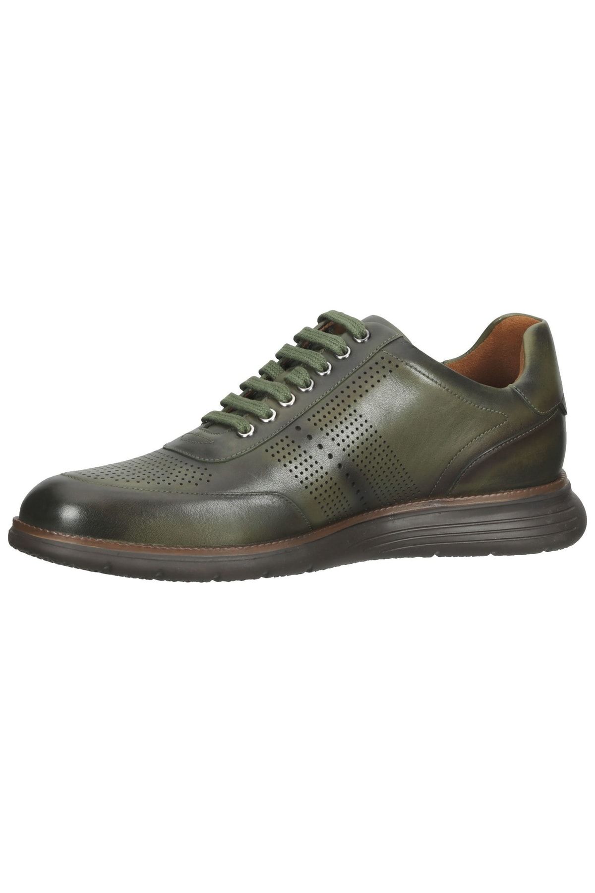 Gordon & Bros Business-Schuh Grün Flacher Absatz