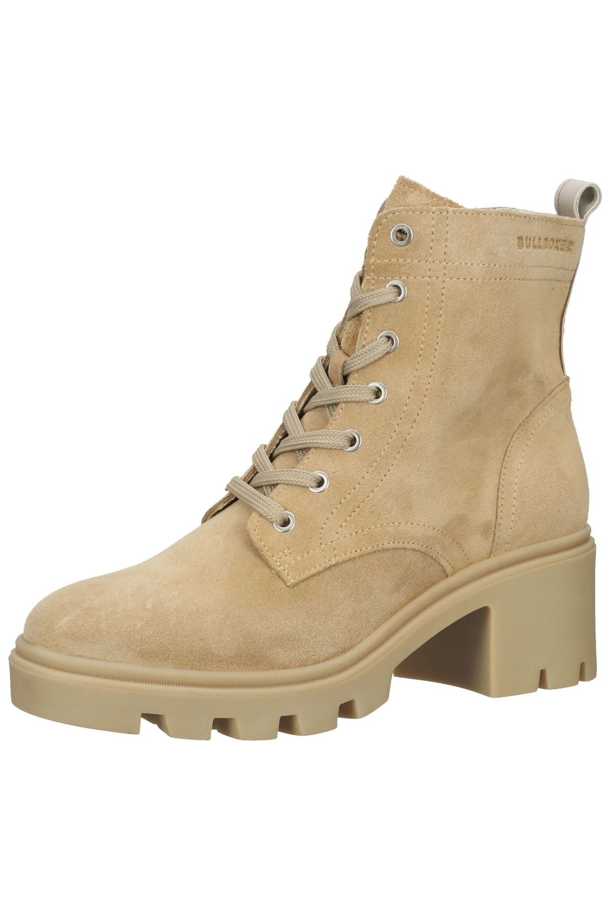 BULLBOXER Stiefelette Beige Blockabsatz