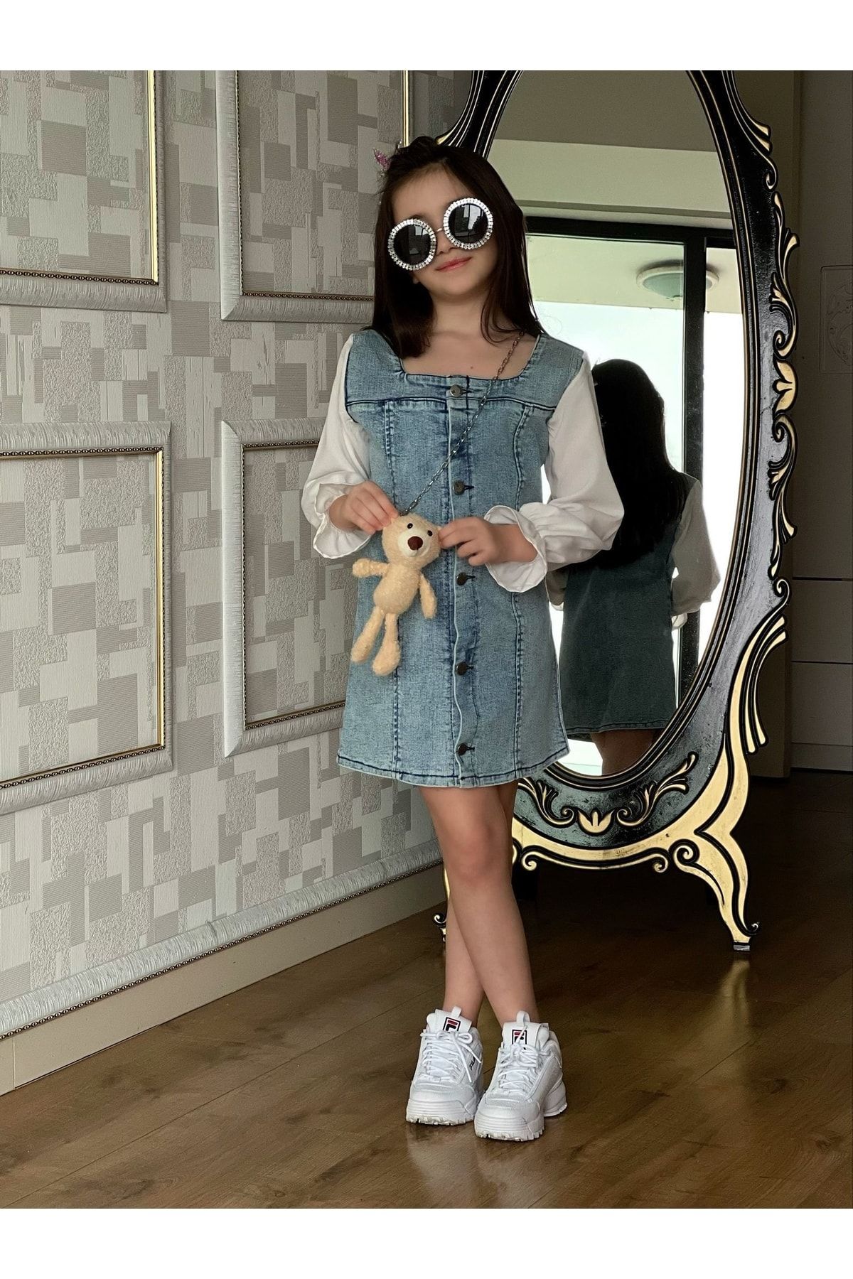 Denim clearance outfit girls