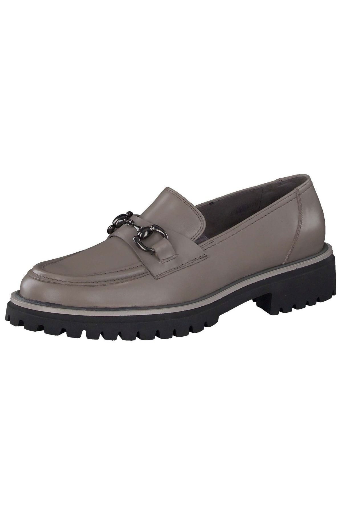 Paul Green Flacher Schuh Beige Keilabsatz