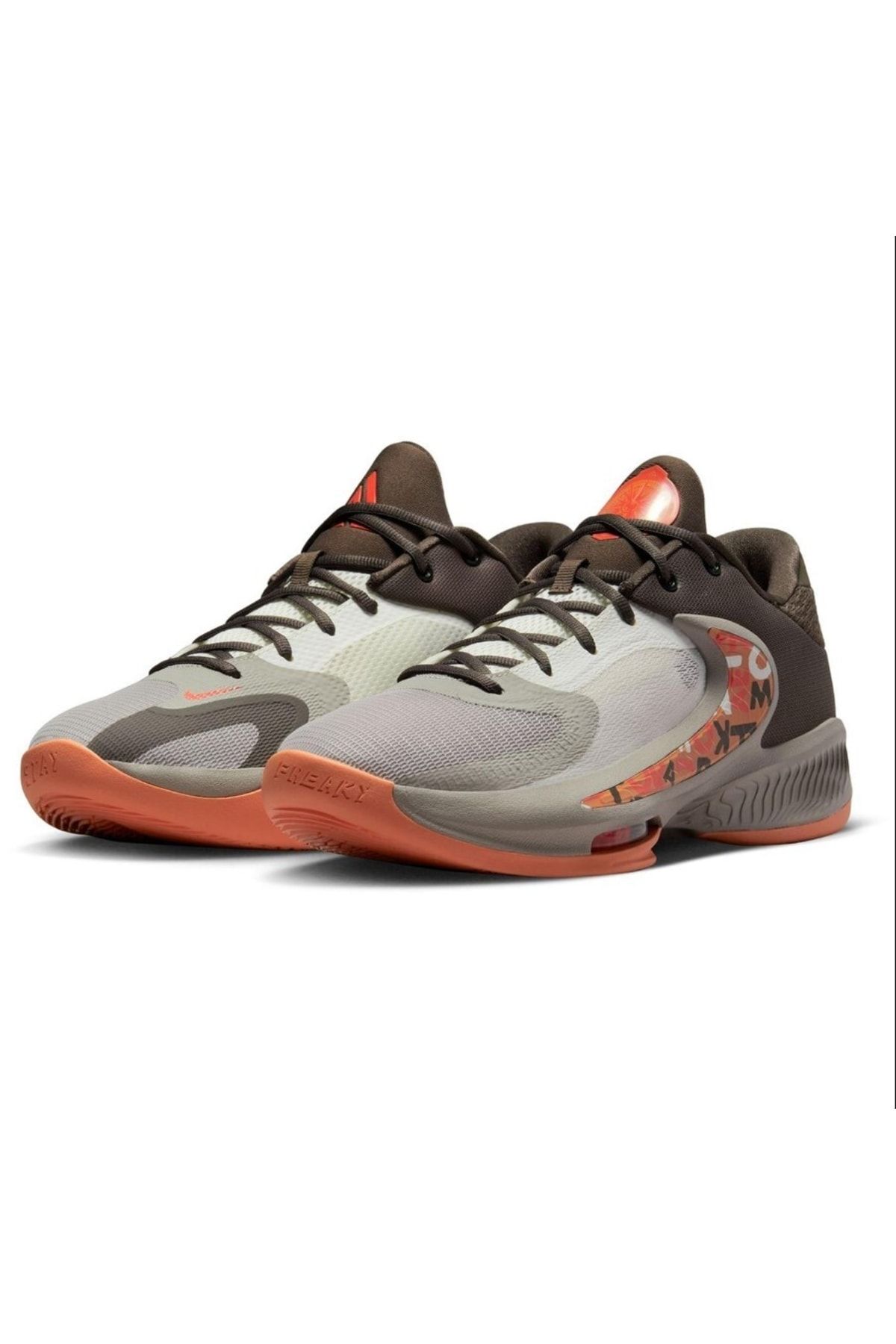 Nike Zoom Freak 4 Men s Gray Basketball Shoes