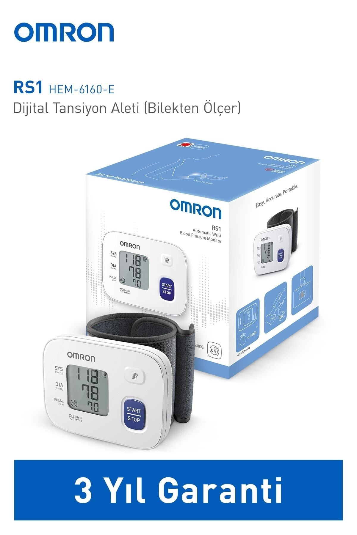 Omron Rs1 Hem-6160-e Bilekten Tansiyon Aleti