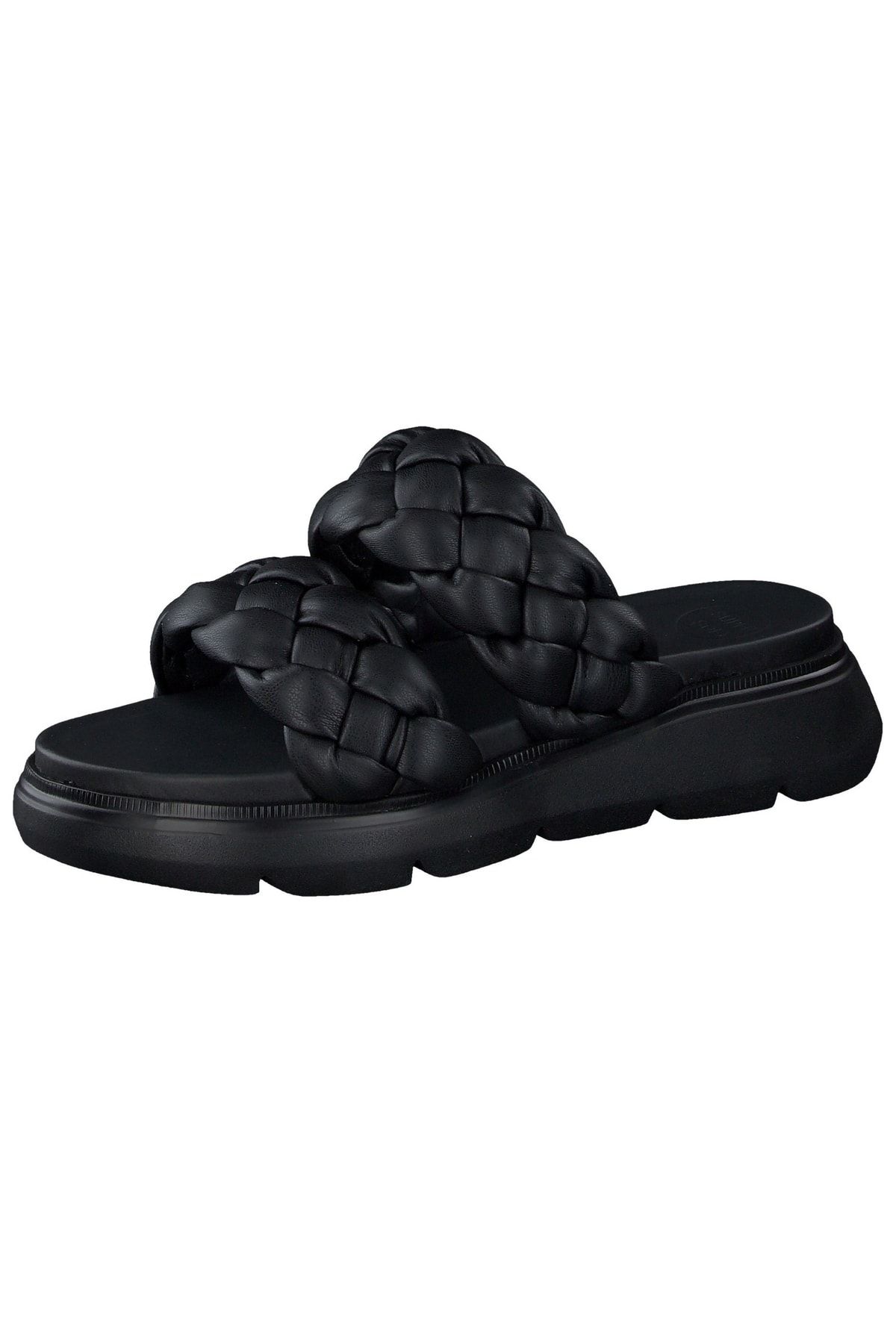 Paul Green Pantolette Schwarz Flacher Absatz