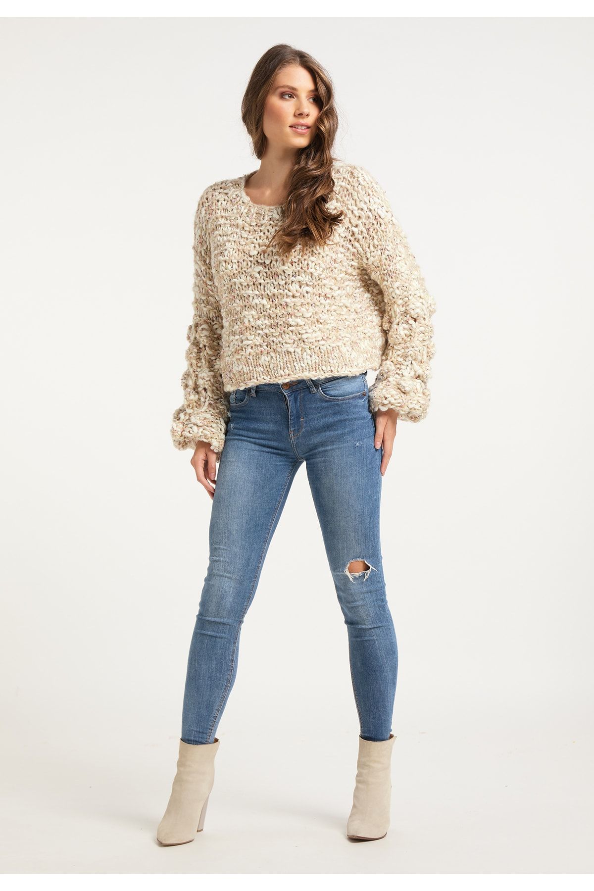 Izia Pullover Beige Regular Fit Fast ausverkauft