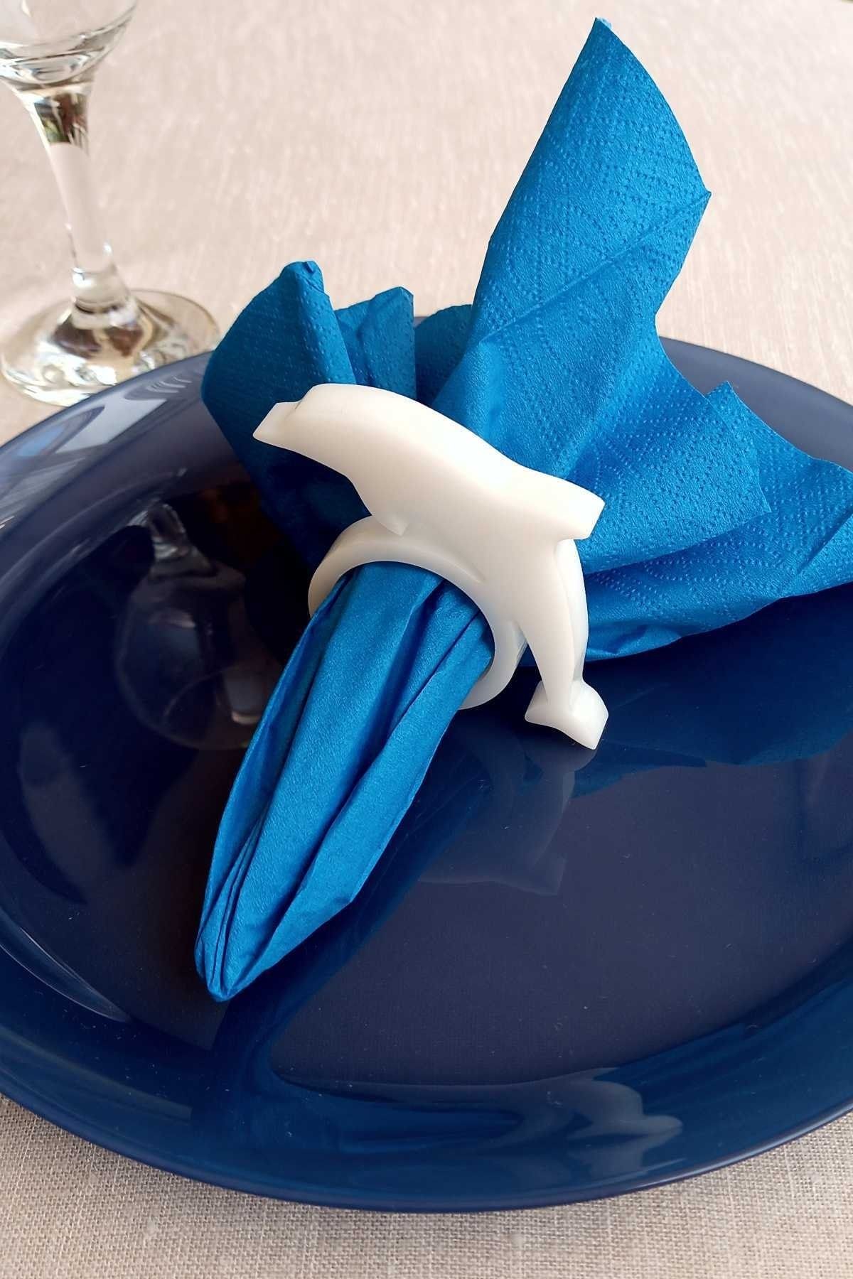 Blue napkin rings sale