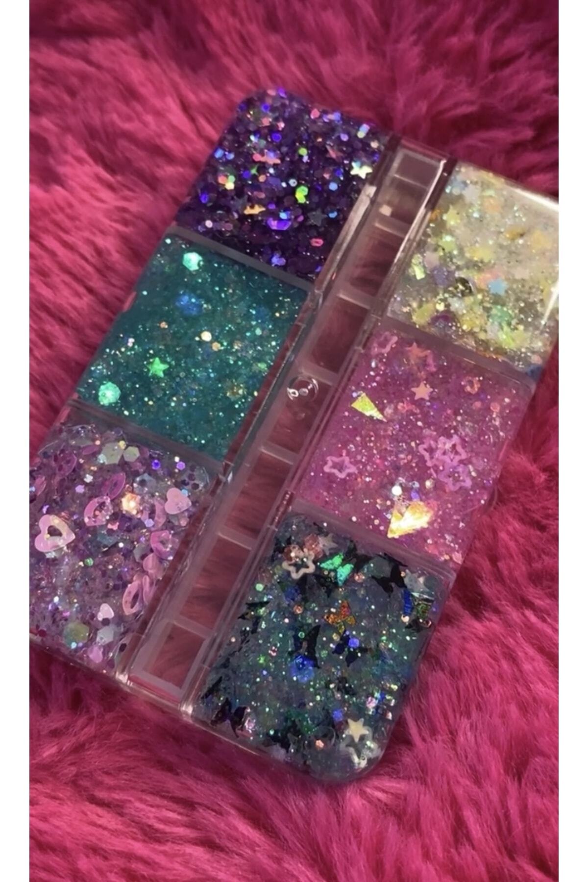 Glitter Jel Far Paleti 6’lı — Seffaf-6’lı-3 — تصویر 2 از 2