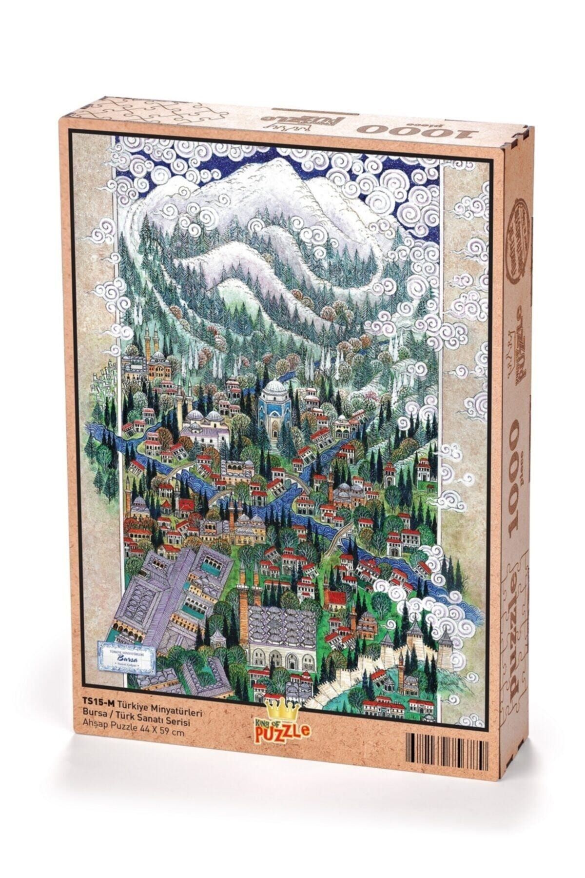 King Of Puzzle Türkiye Miniatures - Bursa Nusret Çolpan پازل چوبی 1000 عدد 8682139756779