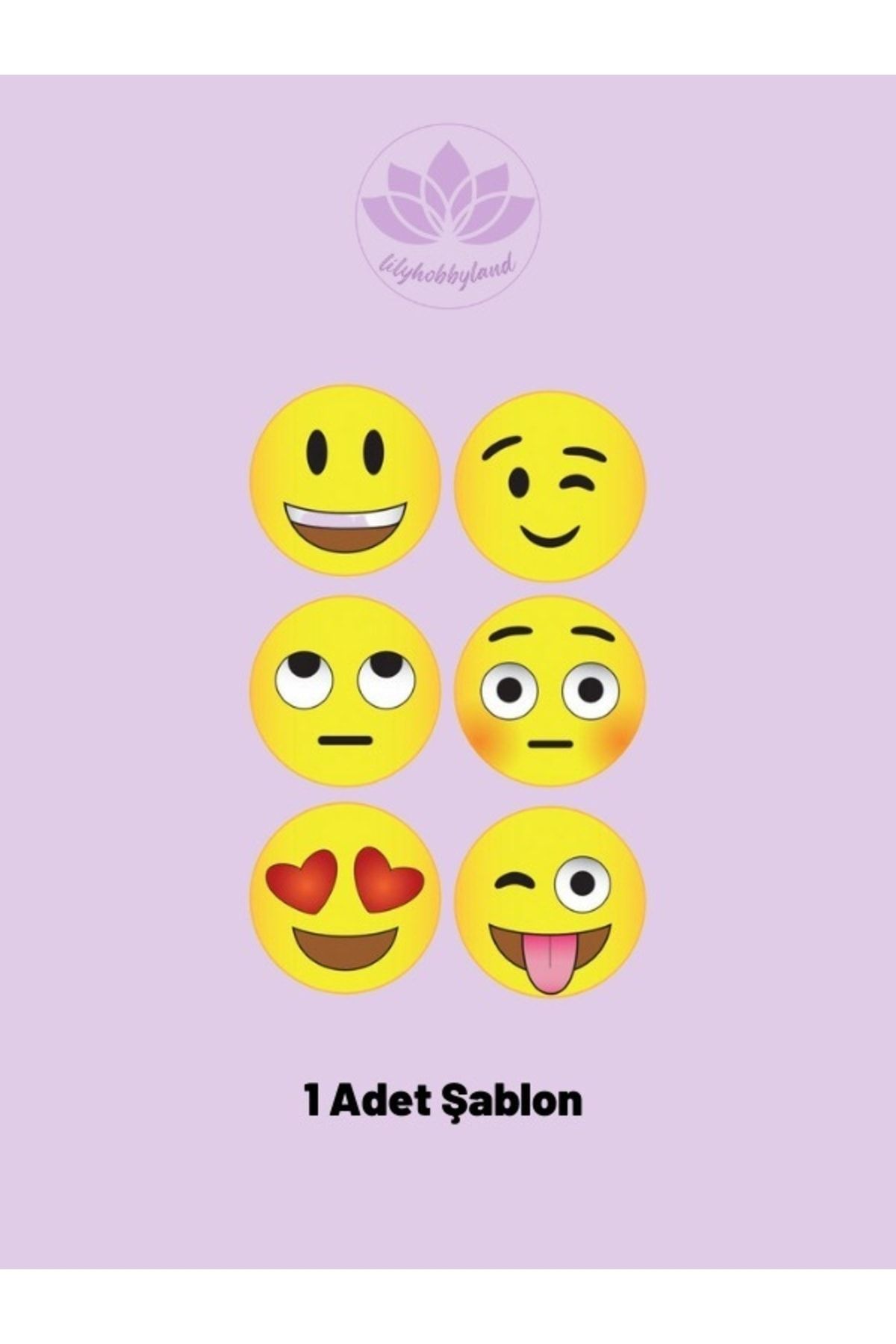 LİLYHOBBYLAND-Punch Emoji Keychain Making Kit with All Materials 7
