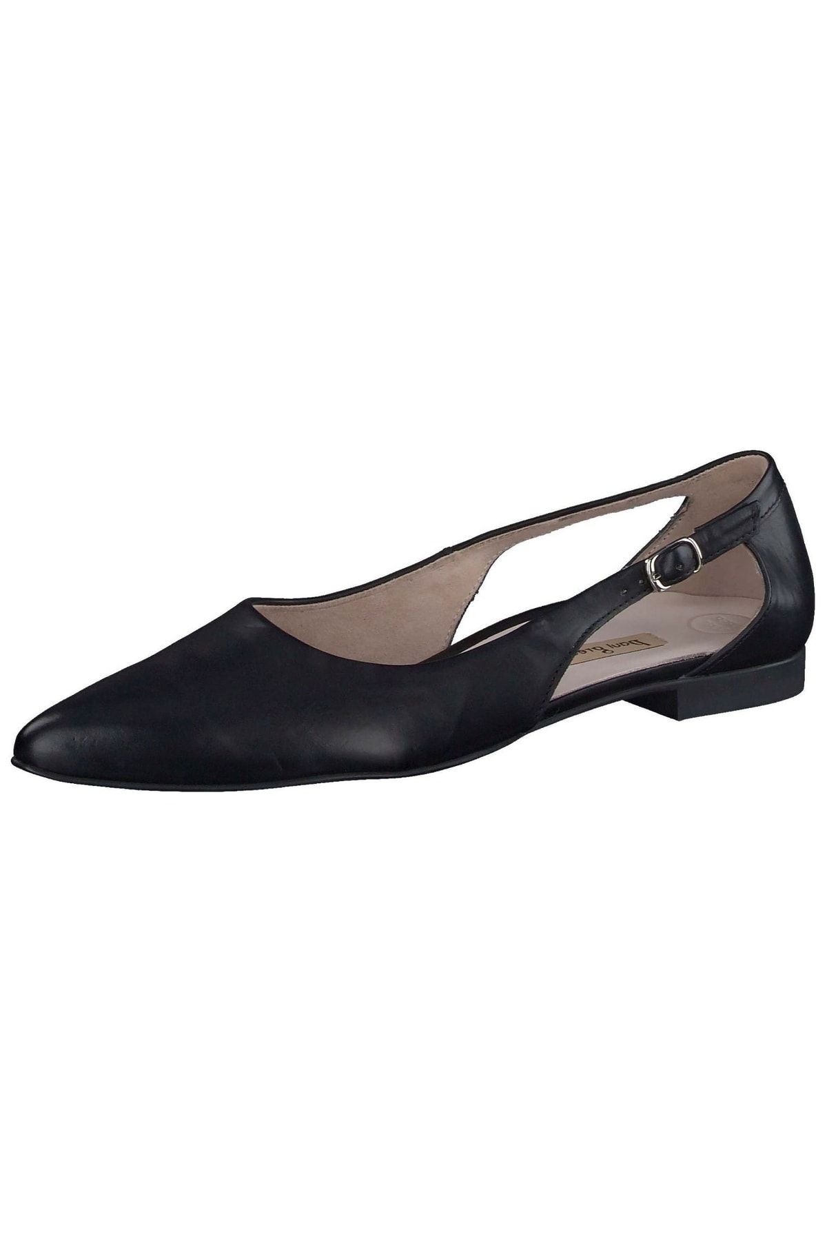 Paul Green Ballerina Schwarz Flacher Absatz Fast ausverkauft