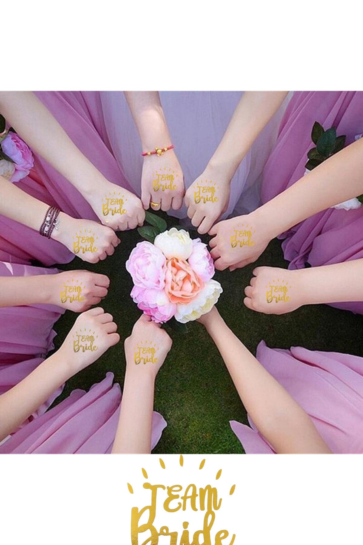 Team Bride Geçici Dövme & Bekarlığa Veda Partisi & Bride To Be Partisi - 1