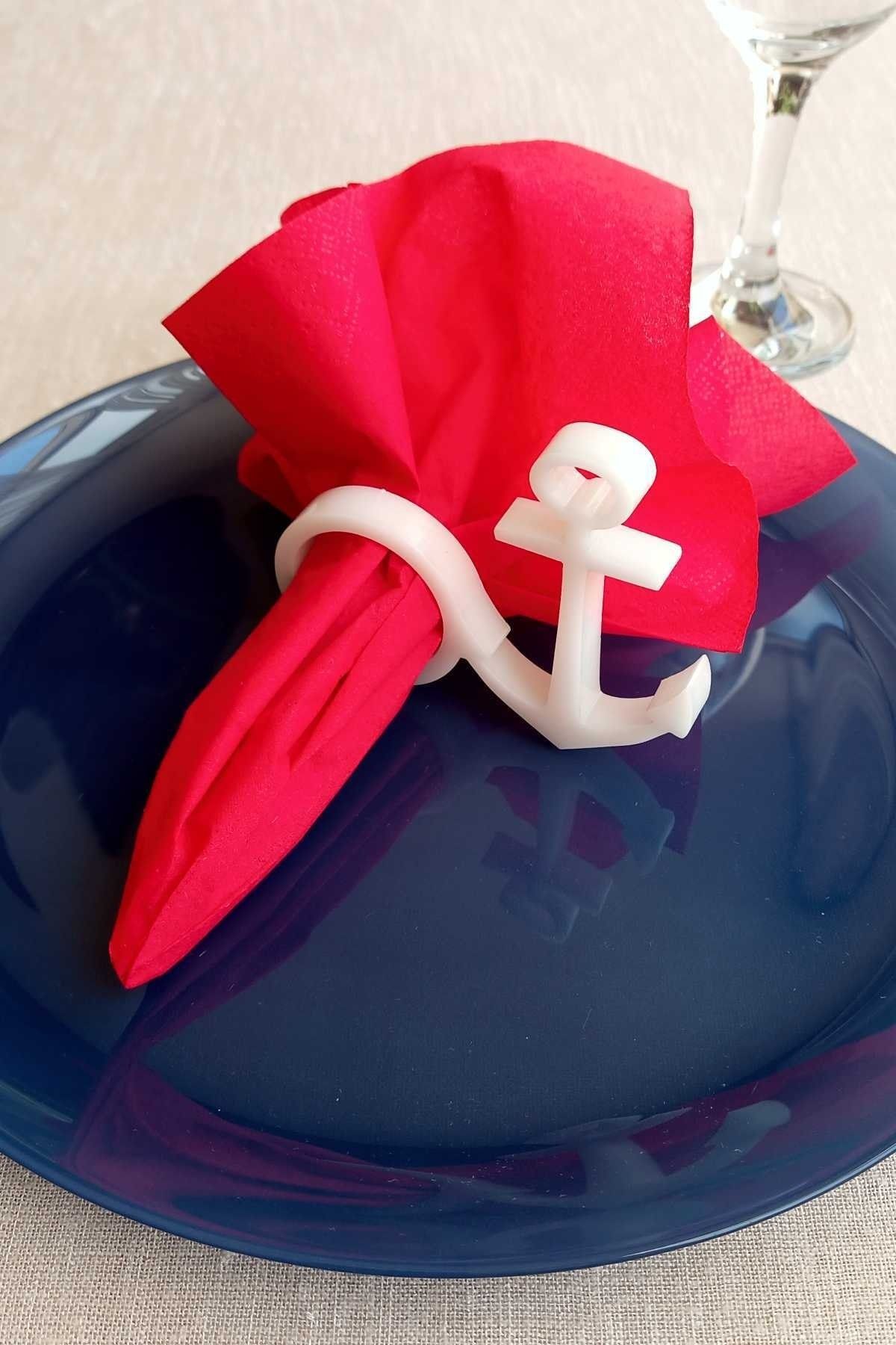Nautical napkin deals rings