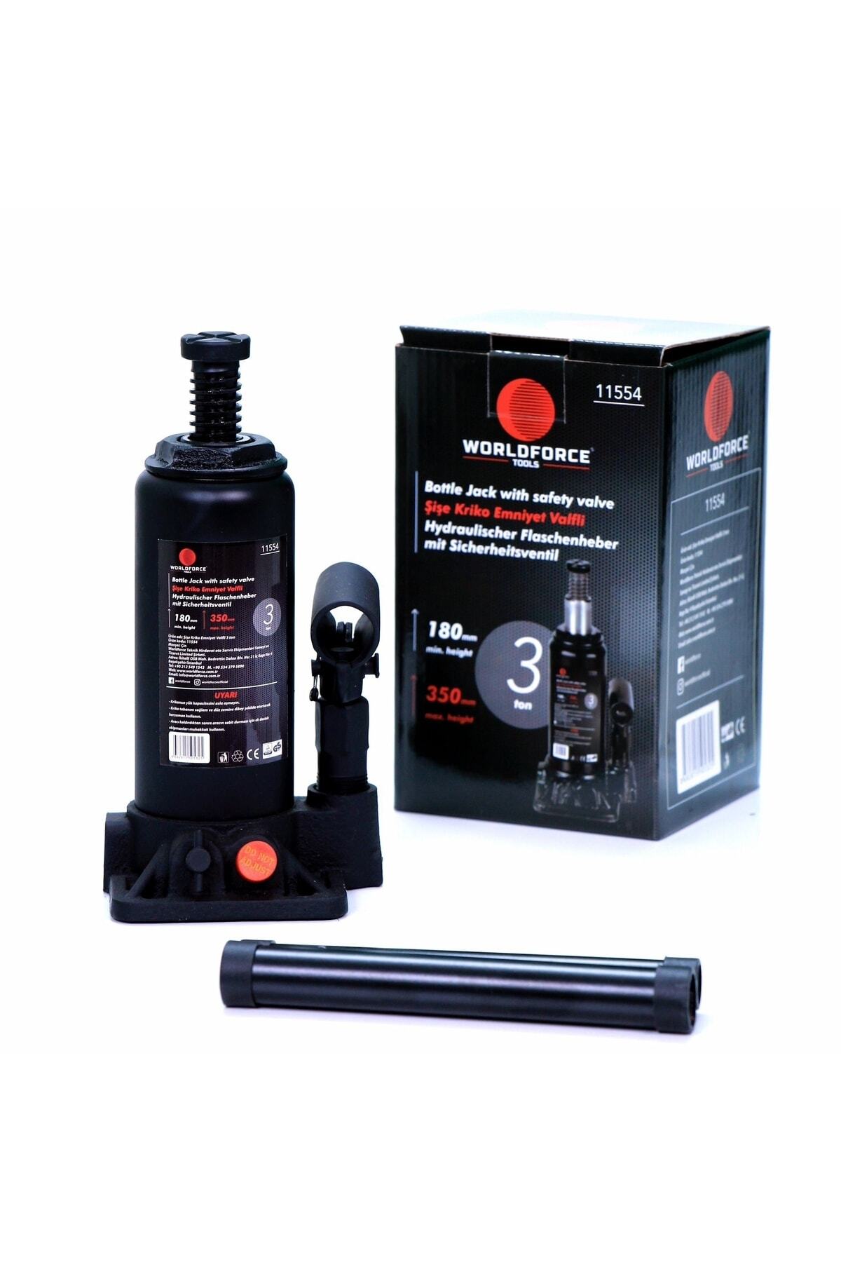 Worldforce 3 Ton Hidrolik Şişe Kriko Vidalı