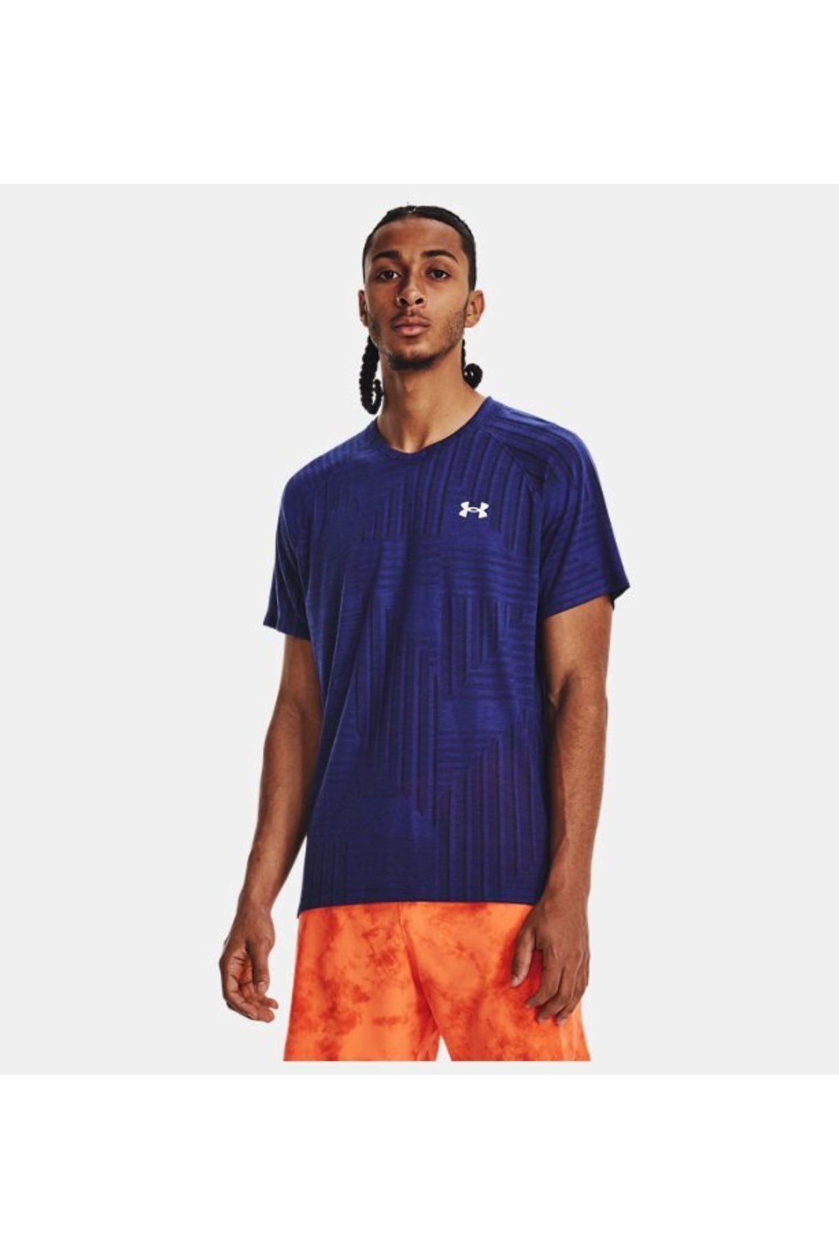 آندر آرمور تیشرت آستین کوتاه مردانه UA Streaker Deco Diamond کد 1376516-468