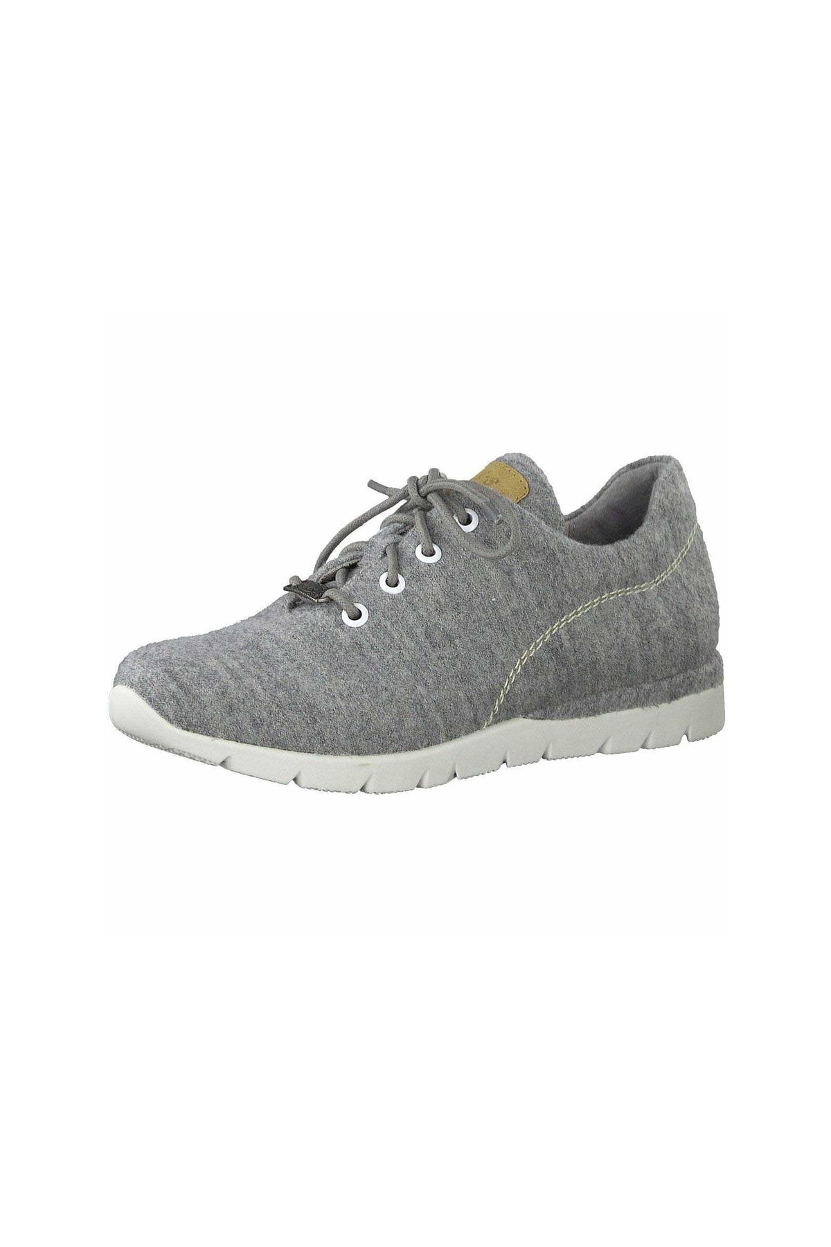 Jana Sneaker Grau Flacher Absatz Fast ausverkauft