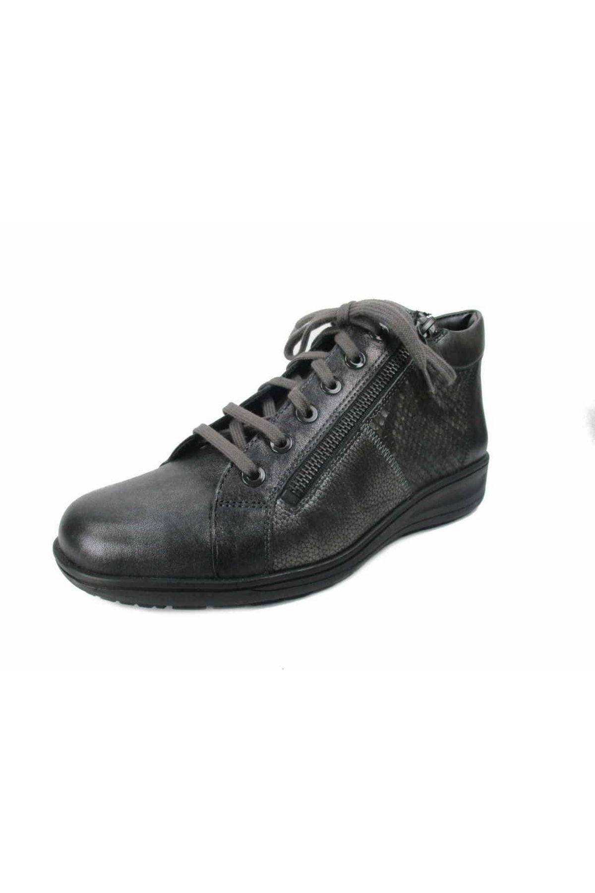 Solidus Stiefelette Grau Flacher Absatz Fast ausverkauft