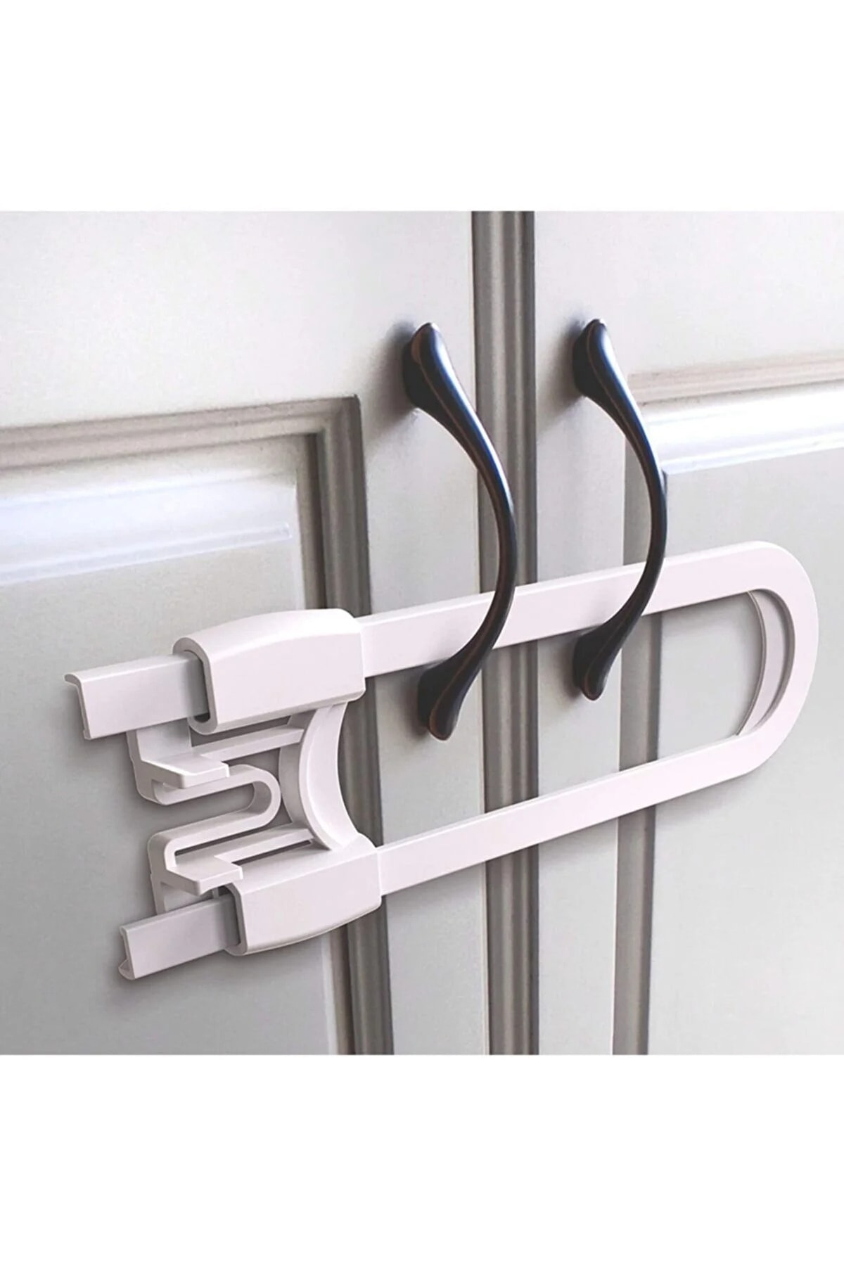 Miningaa 4 Adet Raylı Dolap Kilidi Çocuk Bebek Güvenliği Emniyet Kilidi Çocuk Bebek Güvenlik Emniyet Seti fotoğrafı 3 (önizleme)