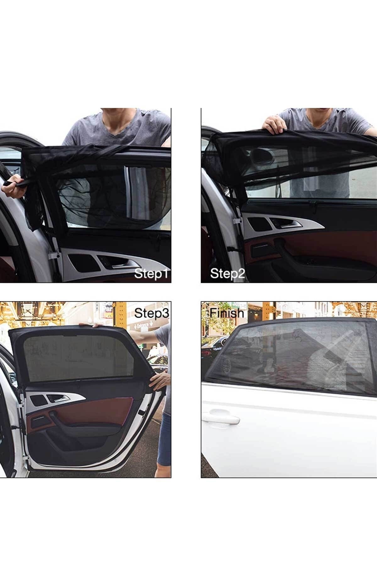 RevuBaby Cırtlı Araç Yan Cam Güneşlik Anne Bebek Emzirme Araba Kapı Camı Perdesi Sineklik 1 Adet fotoğrafı 2 (önizleme)