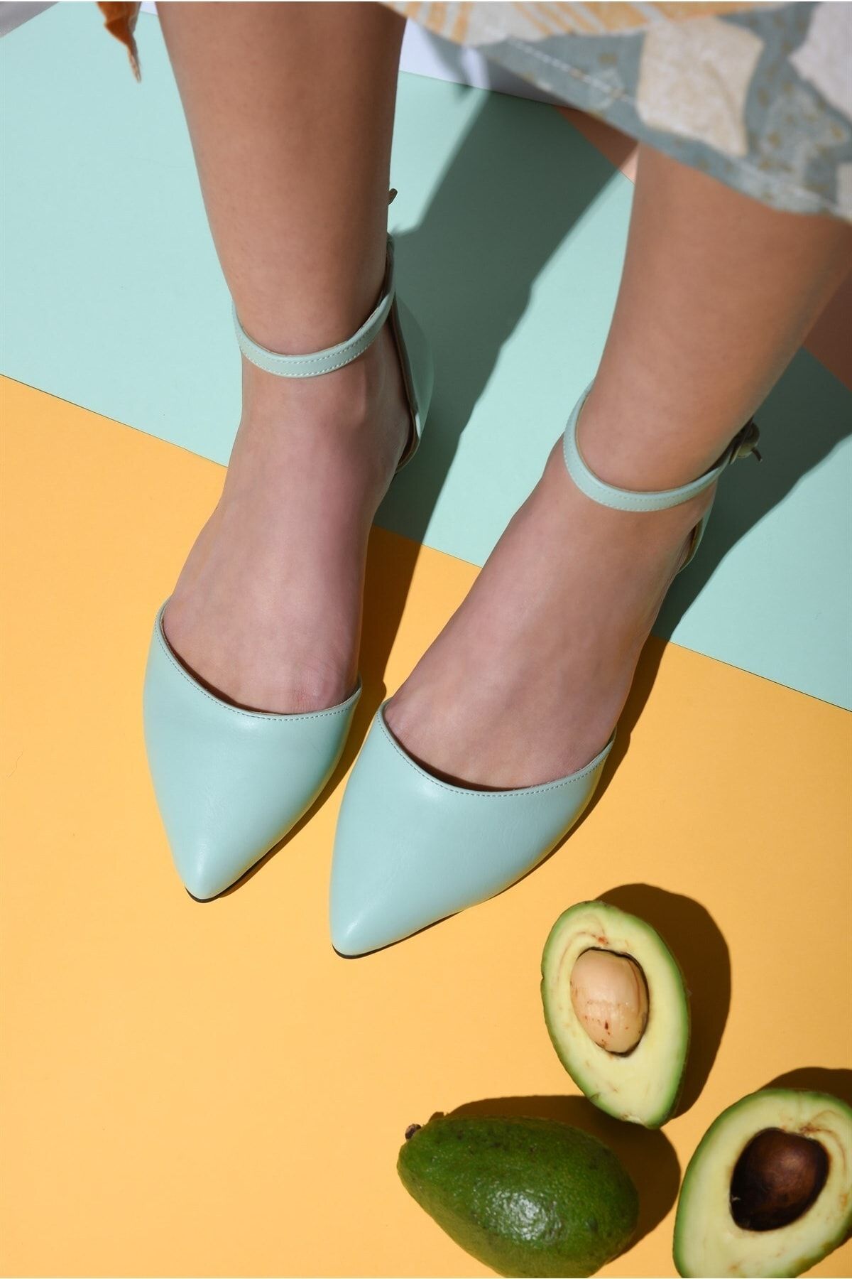 Mint green on sale ballet flats