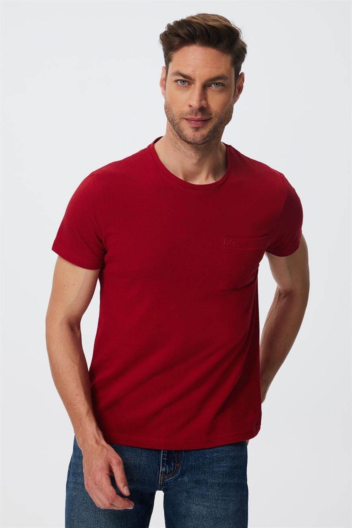 تی شرت قرمز مردانه Twinggo O Book Pice T Shirt Red Lee Cooper