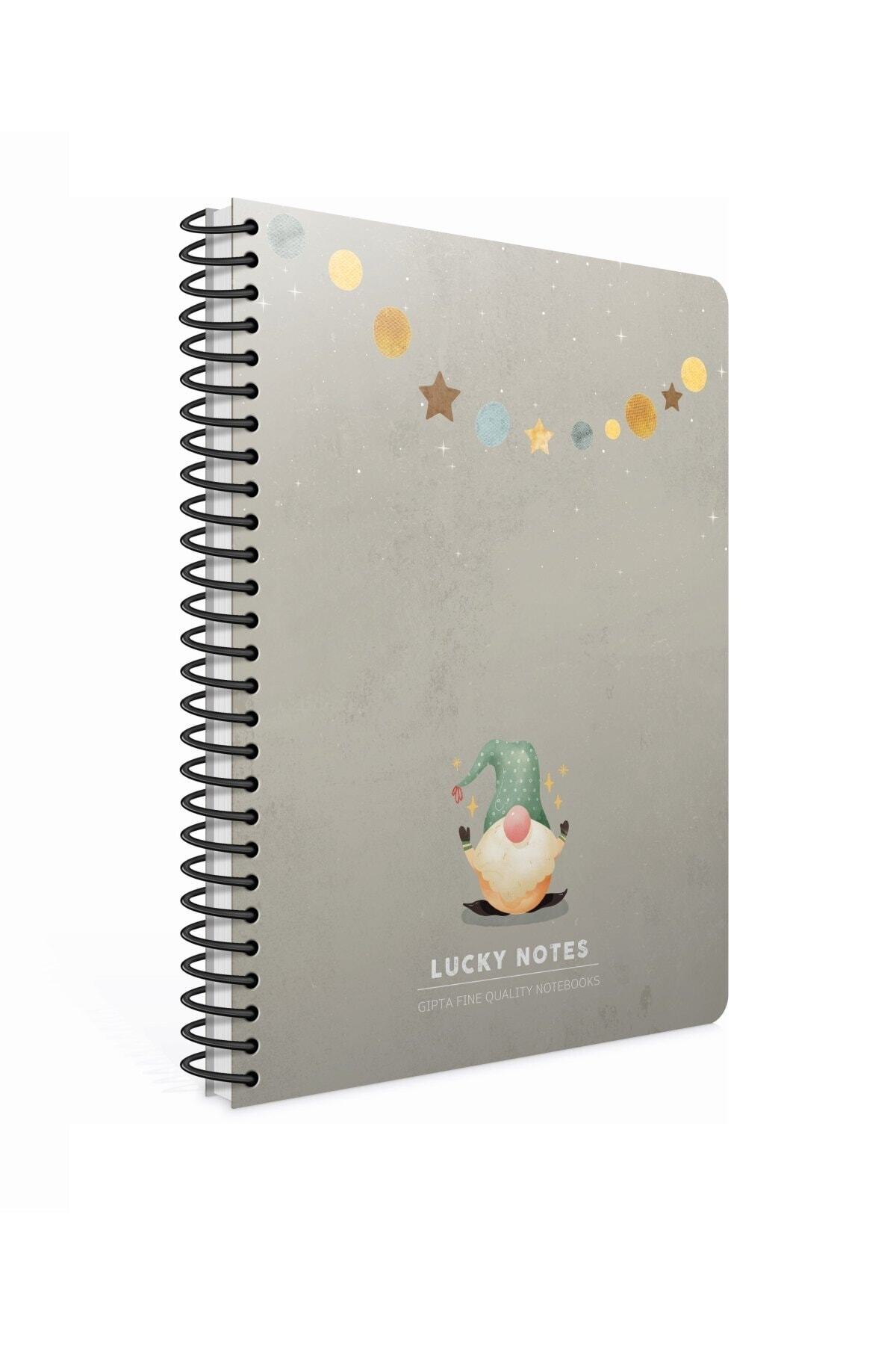 Gıpta-Lucky Notes Spiral Hard Cover 17x24 120 coli Caiet în carouri 1