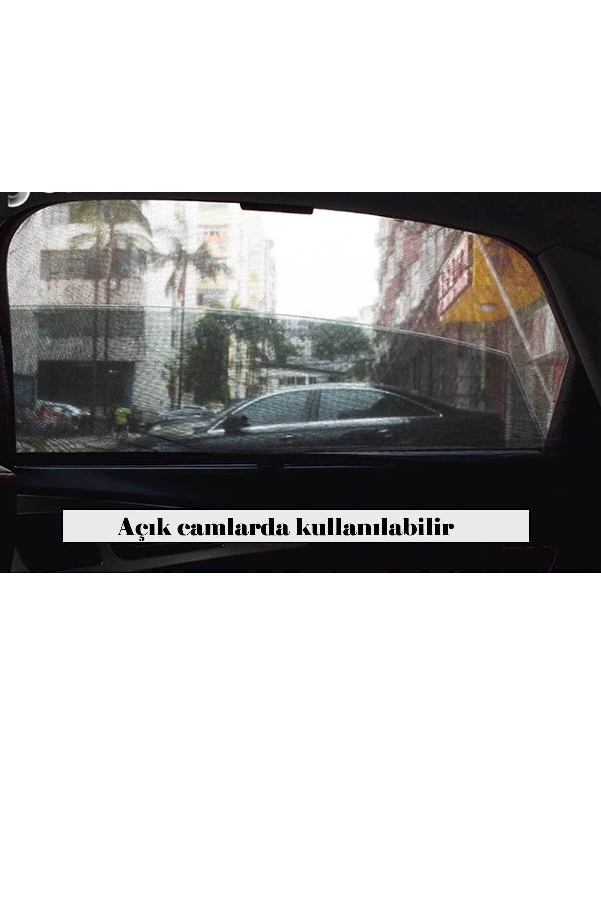 Genel Markalar Cırtlı Araç Yan Cam Güneşlik Anne Bebek Uyumlu  Emzirme Araba Kapı Camı Perdesi Sineklik 2 Adet fotoğrafı 3 (önizleme)