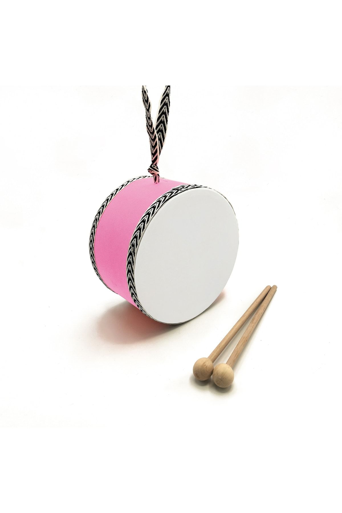 BAKSEPETE-Handmade Leather Toy Children's Drum Pink (1-5 YEARS) 4